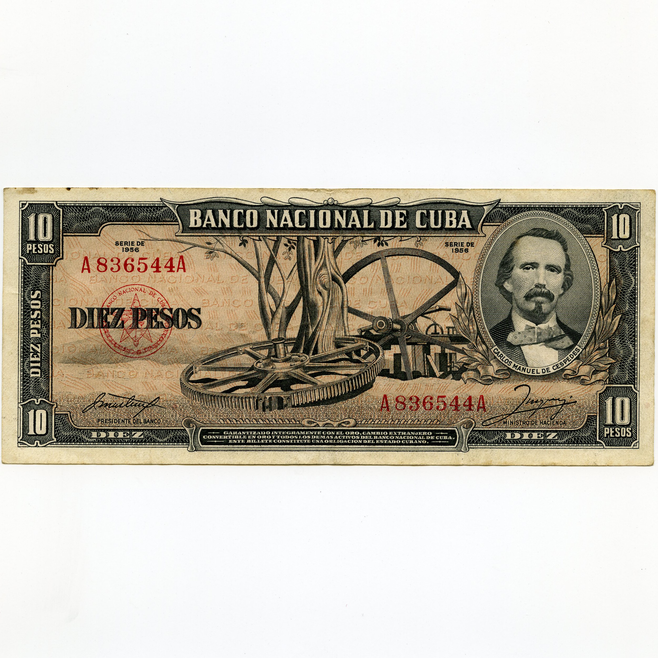 Cuba - 10 Pesos - A836544A avers Cuba - 10 Pesos - A836544A avers