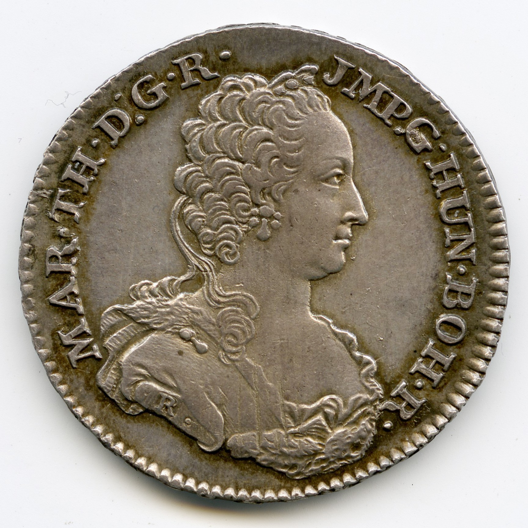 Autriche - Demi Ducaton - 1754 avers Autriche - Demi Ducaton - 1754 avers