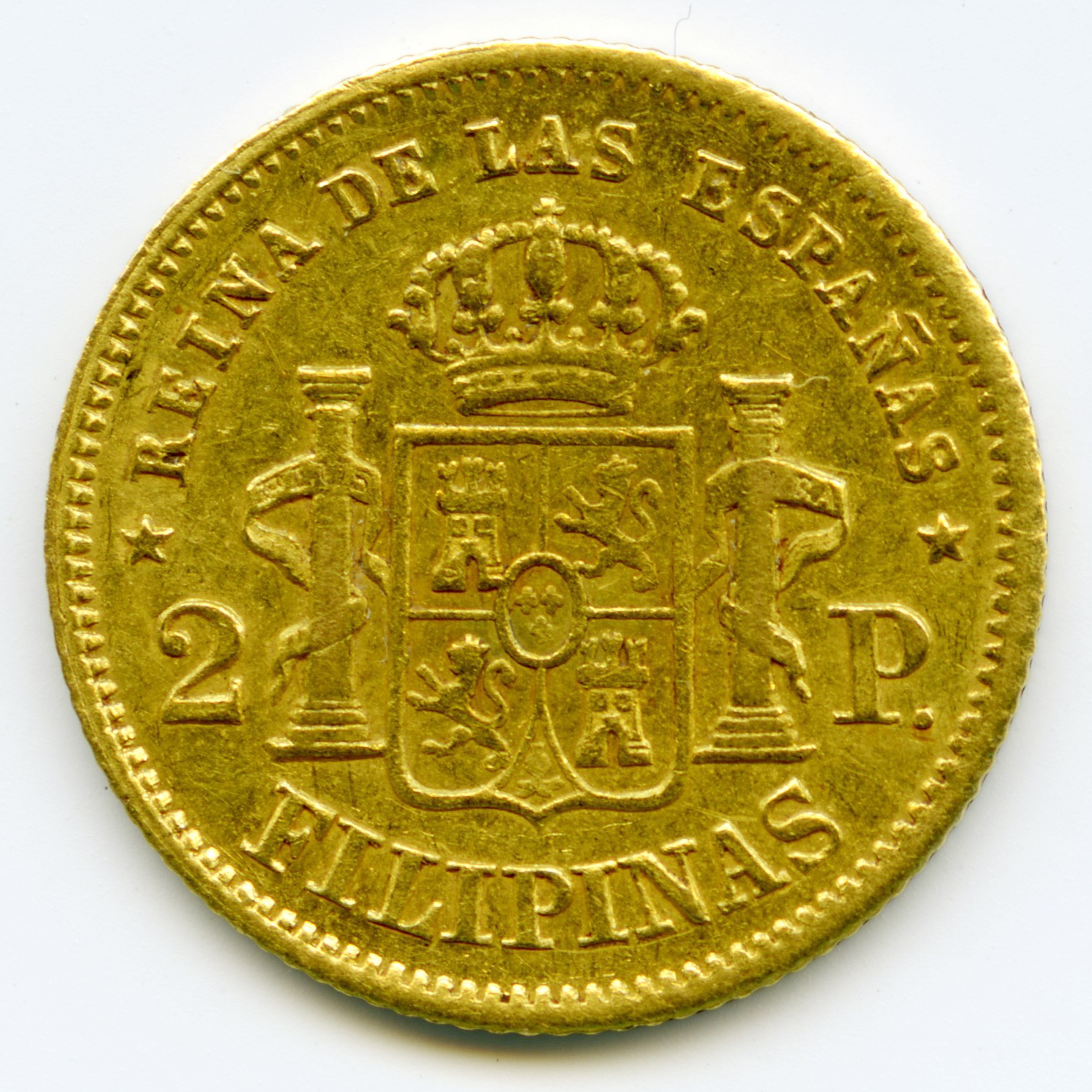 Philippines - 2 Pesos - 1862 revers