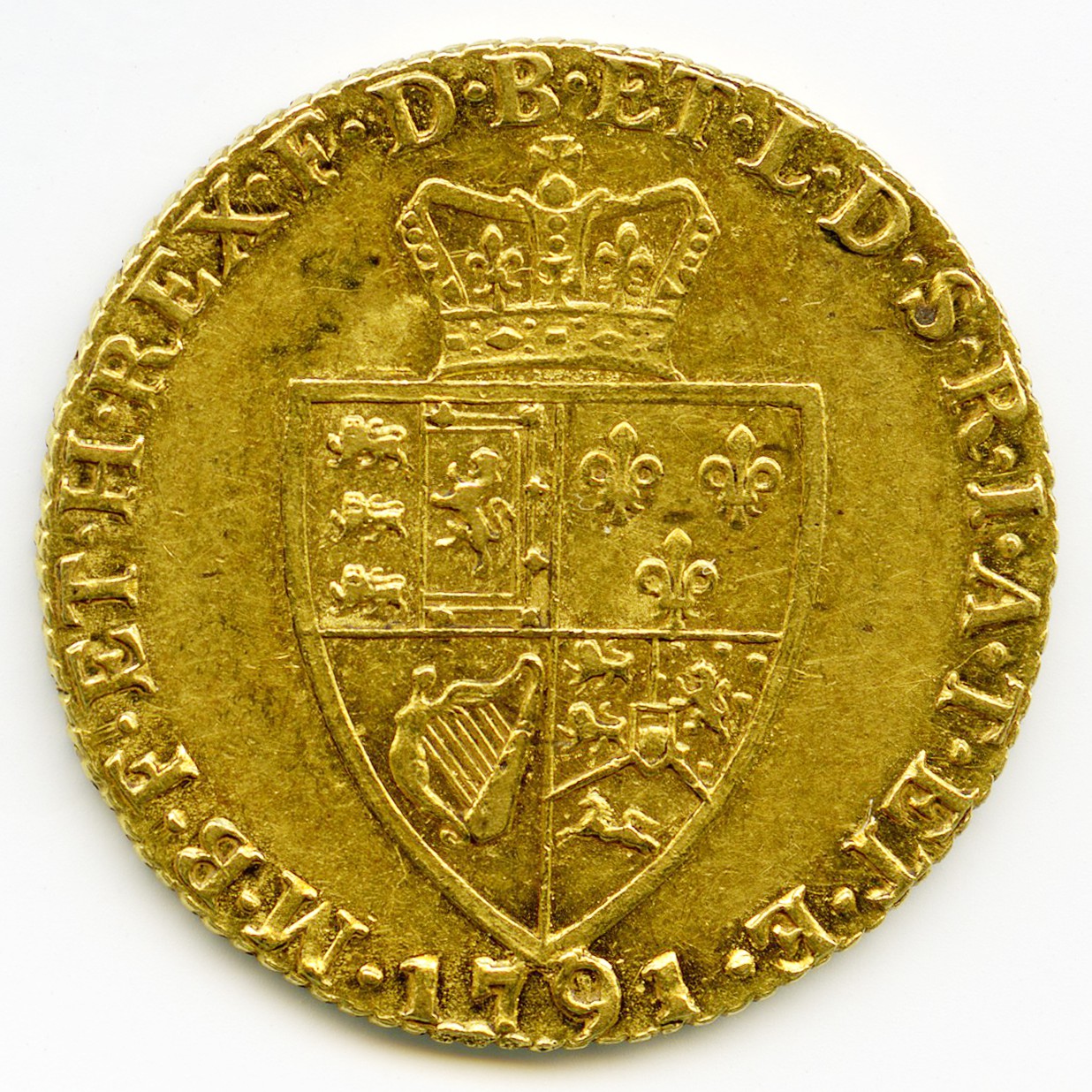 Grande-Bretagne - Guinée - 1791 revers Grande-Bretagne - Guinée - 1791 revers