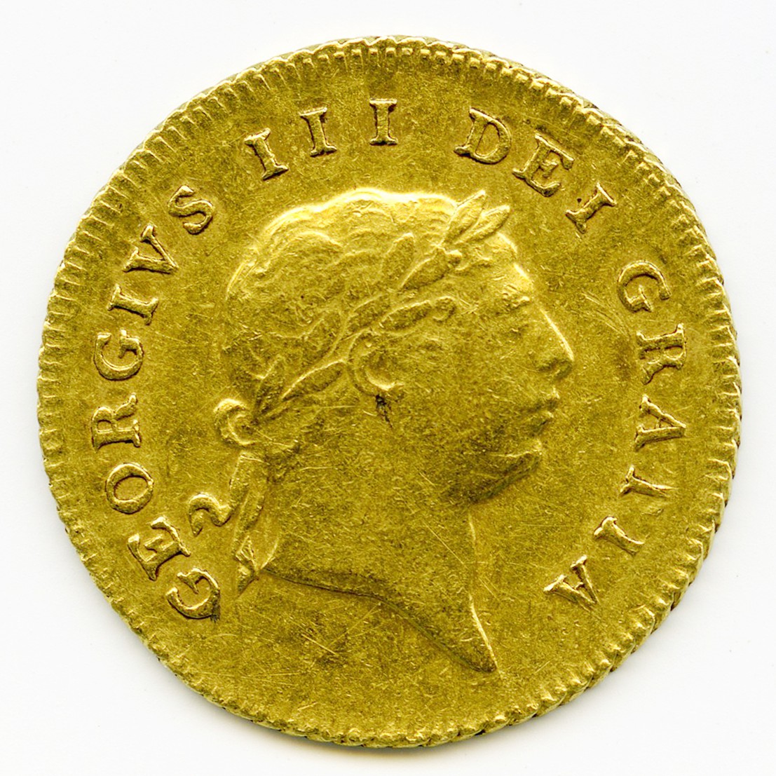 Grande-Bretagne - 1/2 Guinea - 1810 avers Grande-Bretagne - 1/2 Guinea - 1810 avers