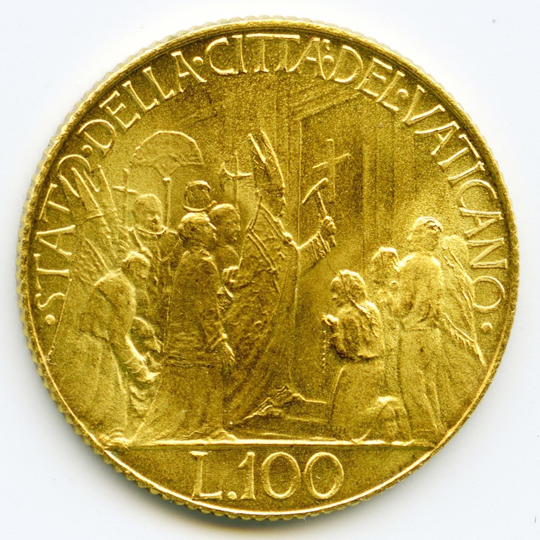 Vatican - Pie XII - 100 Lire 1950 revers