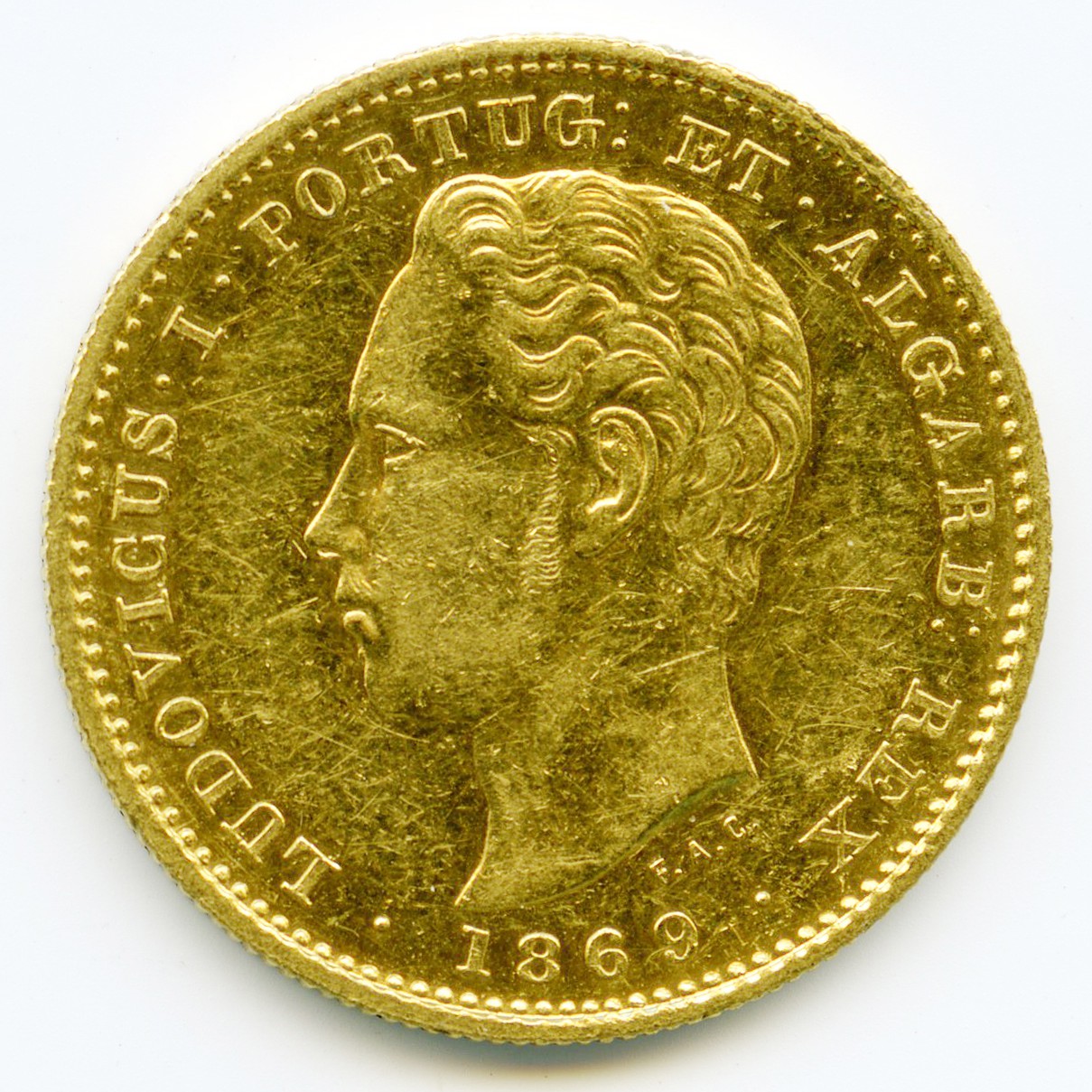 Portugal - 5 000 Reis - 1869 avers Portugal - 5 000 Reis - 1869 avers
