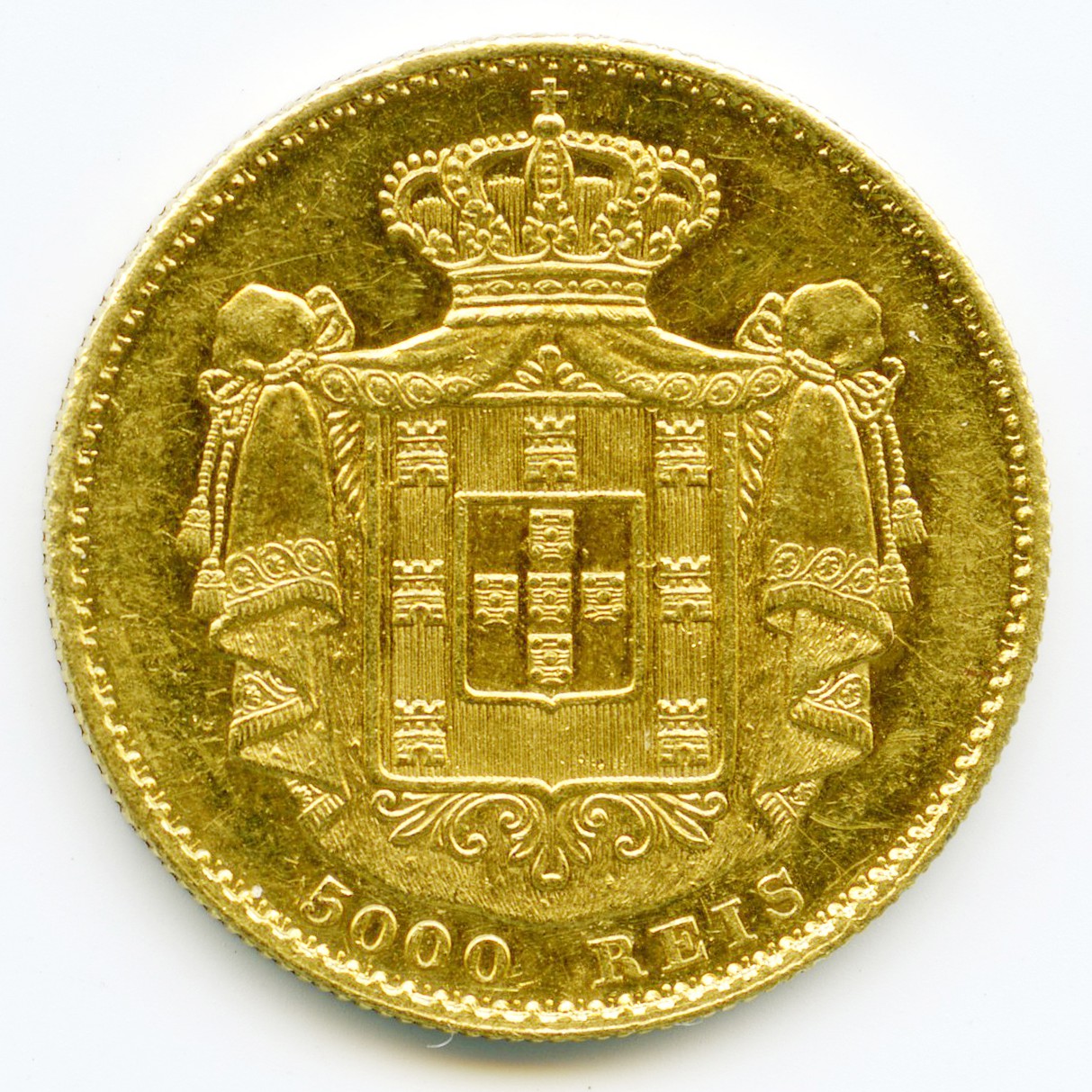 Portugal - 5 000 Reis - 1869 revers