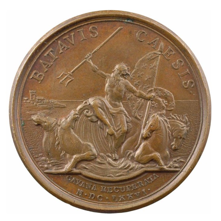 Cayenne - Louis XIV - 1676 revers Cayenne - Louis XIV - 1676 revers