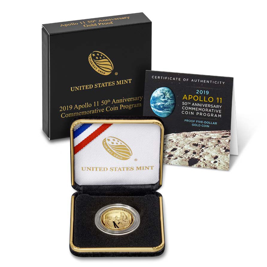 USA - APOLLO 11 - 5 Dollars revers USA - APOLLO 11 - 5 Dollars revers