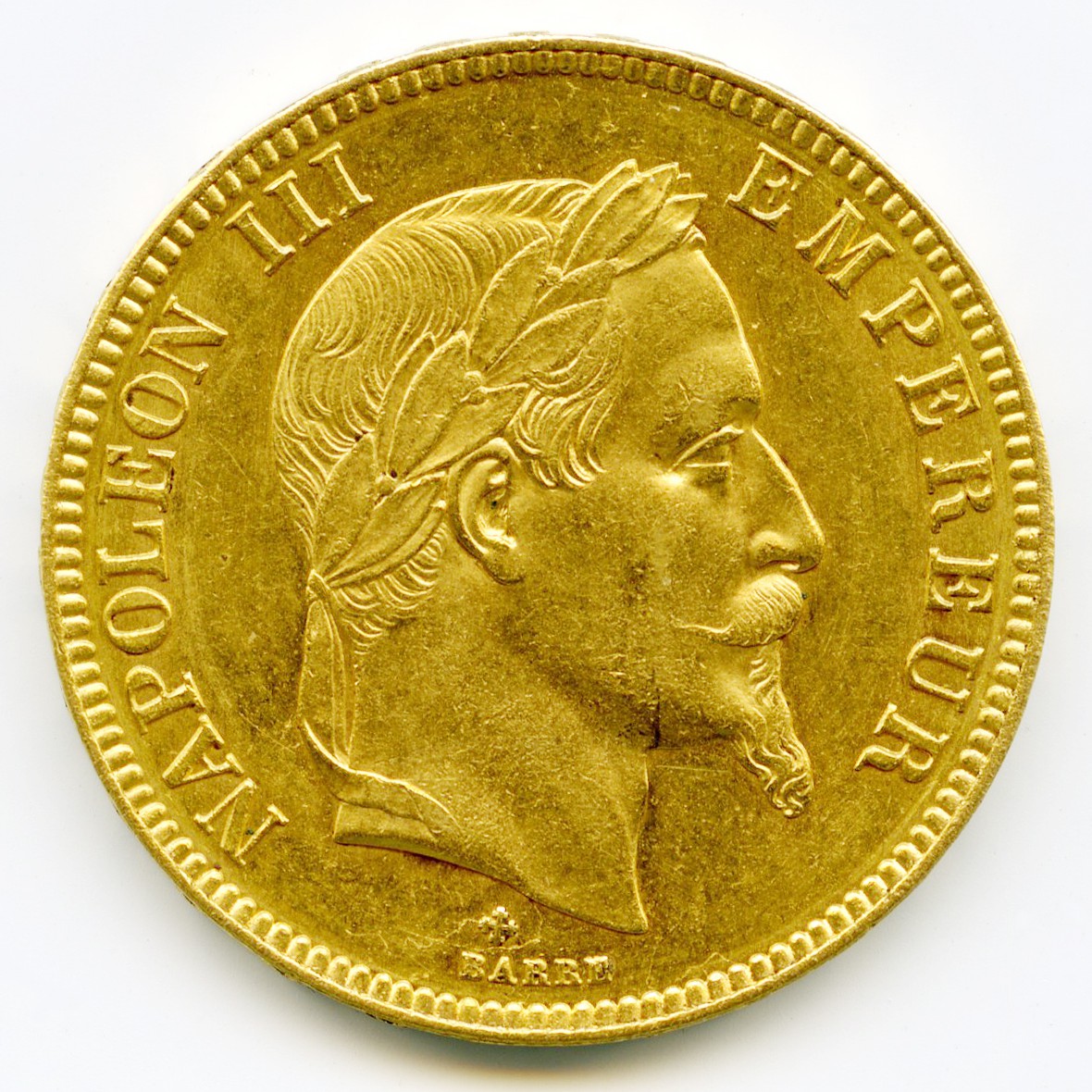 100 Francs - Napoléon III - 1869 BB avers 100 Francs - Napoléon III - 1869 BB avers