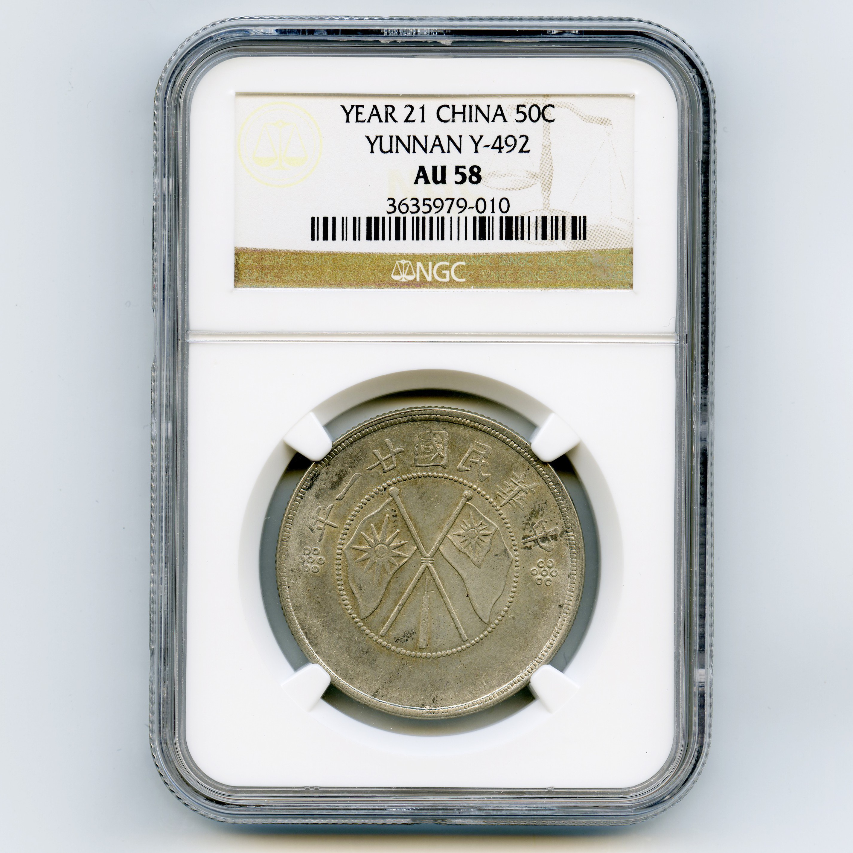 Chine - 50 Cents - 1932 avers Chine - 50 Cents - 1932 avers