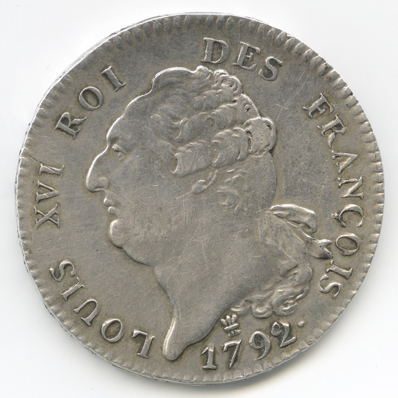 Ecu de Six Livres - 1792 I avers Ecu de Six Livres - 1792 I avers