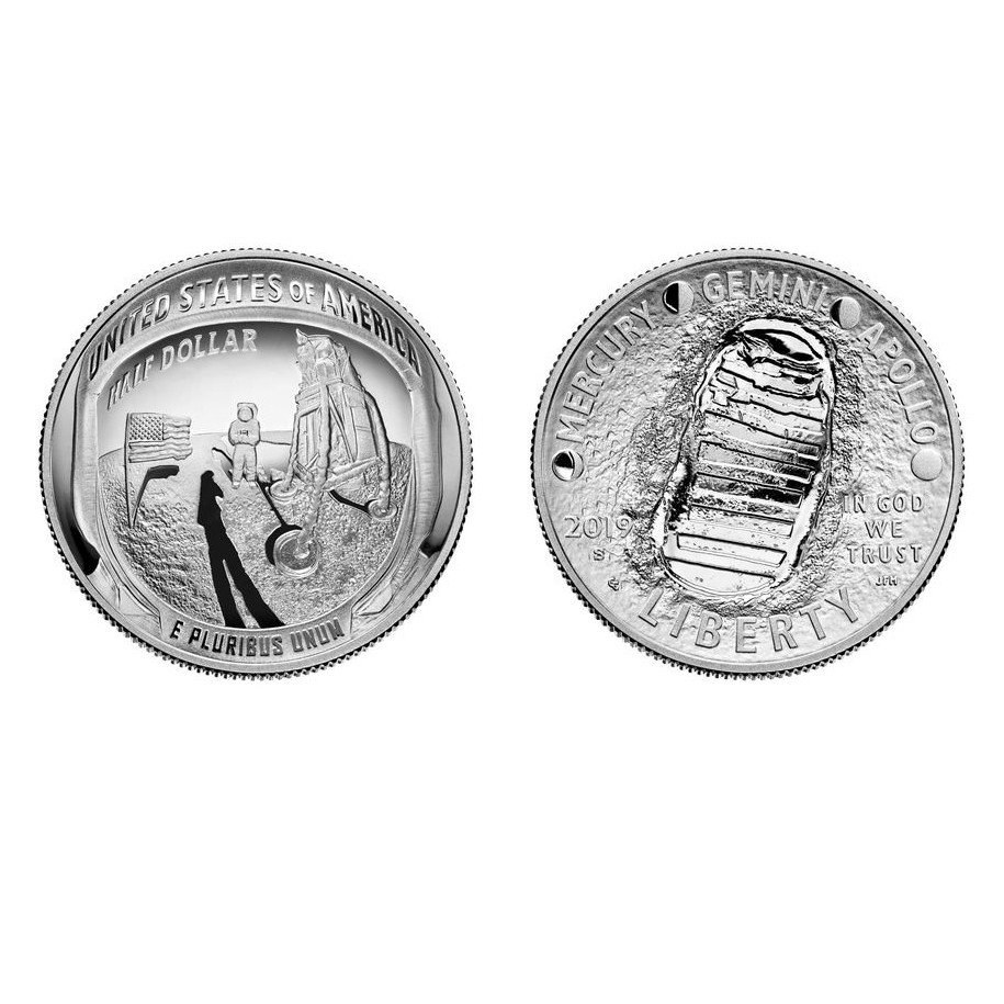 USA - APOLLO 11 - Half Dollar - 2019 avers