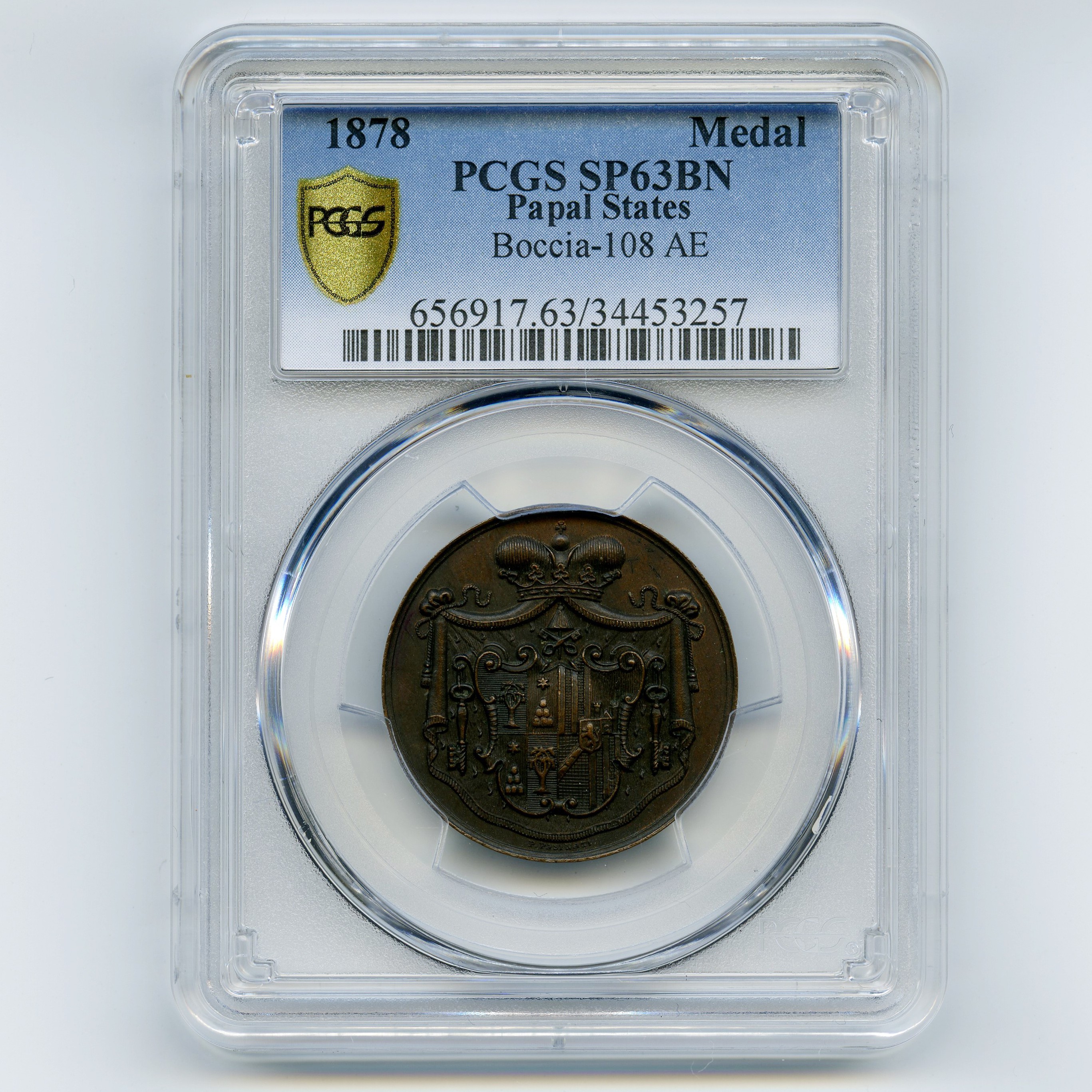 Italie - Sede Vacante - Médaille - 1878 avers Italie - Sede Vacante - Médaille - 1878 avers