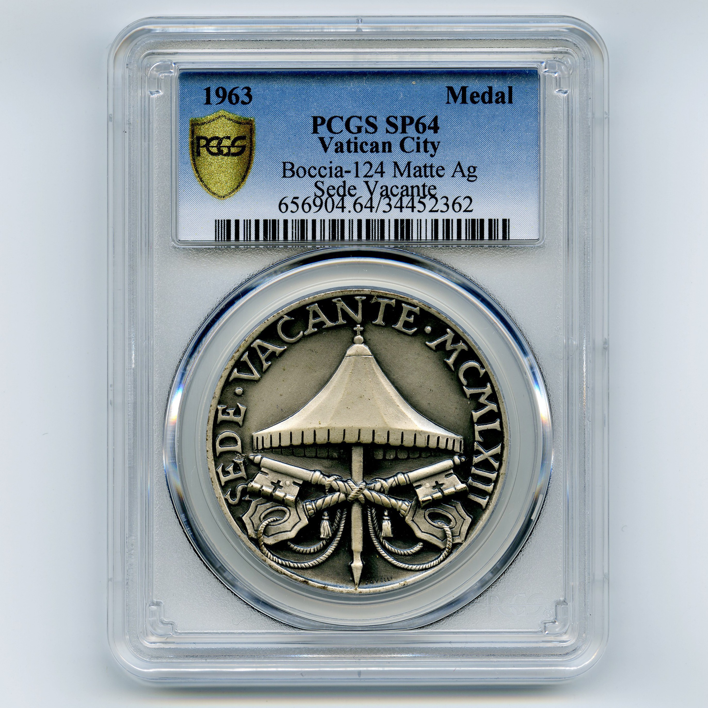 Sede Vacante - Médaille argent - 1963 avers