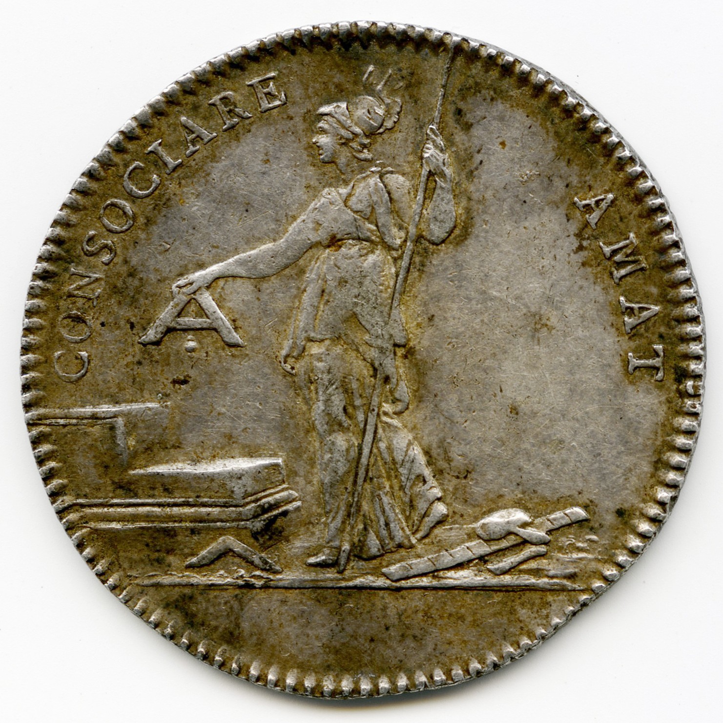 Jeton - Louis XVI - Franc-Maçonnerie revers Jeton - Louis XVI - Franc-Maçonnerie revers