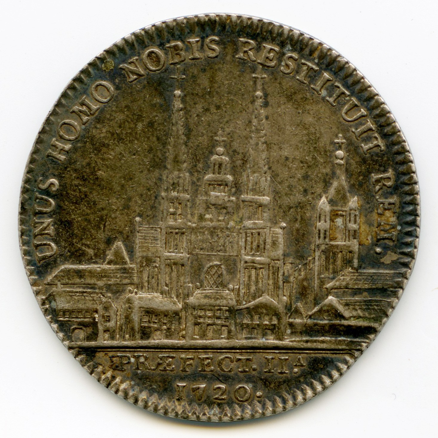 Jeton - Anjou - 1720 revers Jeton - Anjou - 1720 revers