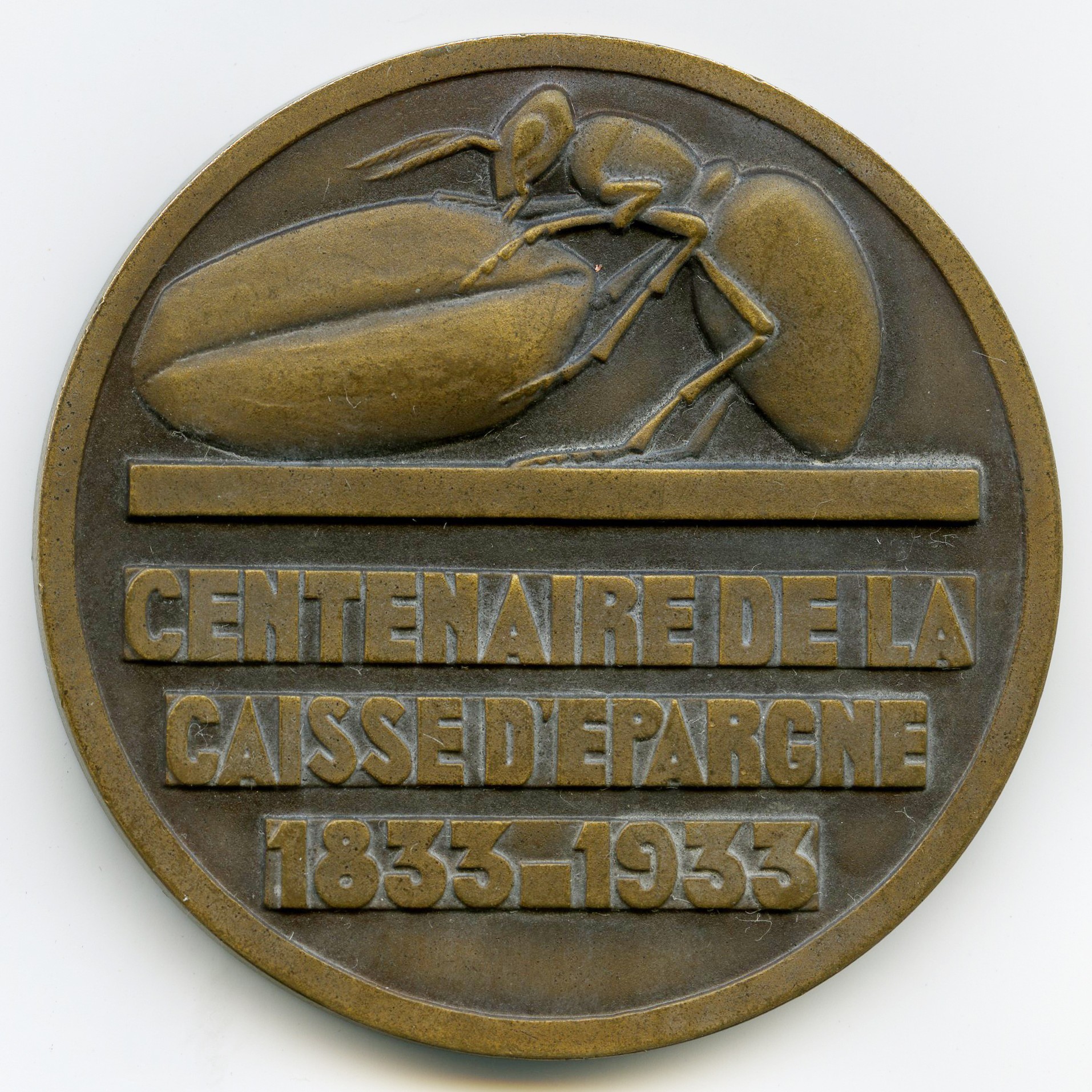 Caisse D'Epargne - Médaille Bronze - 1933 avers Caisse D'Epargne - Médaille Bronze - 1933 avers