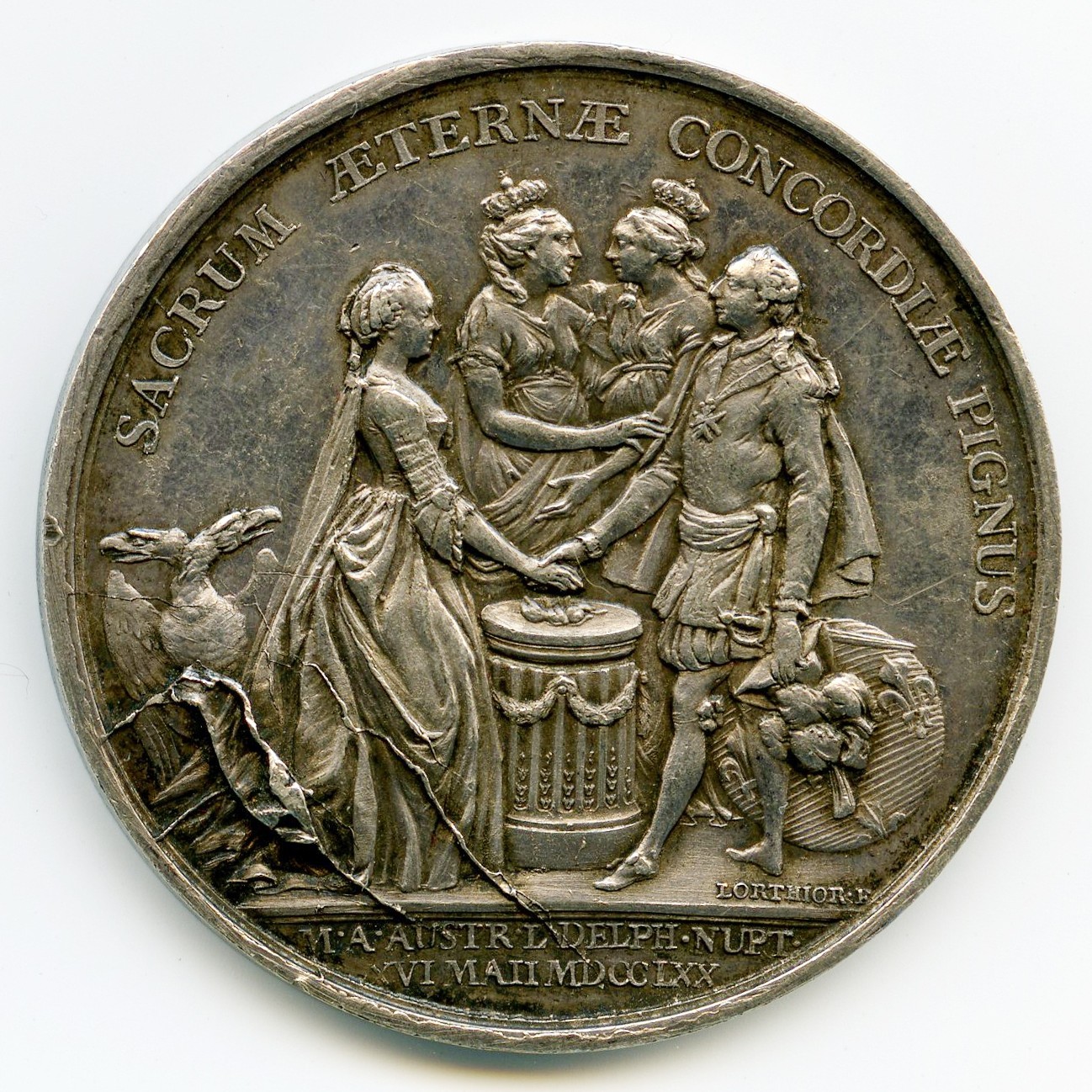 Louis XV - Médaille Argent - 1770 revers