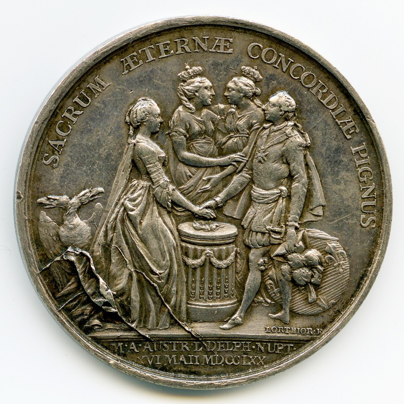 Louis XV - Médaille Argent - 1770 revers Louis XV - Médaille Argent - 1770 revers