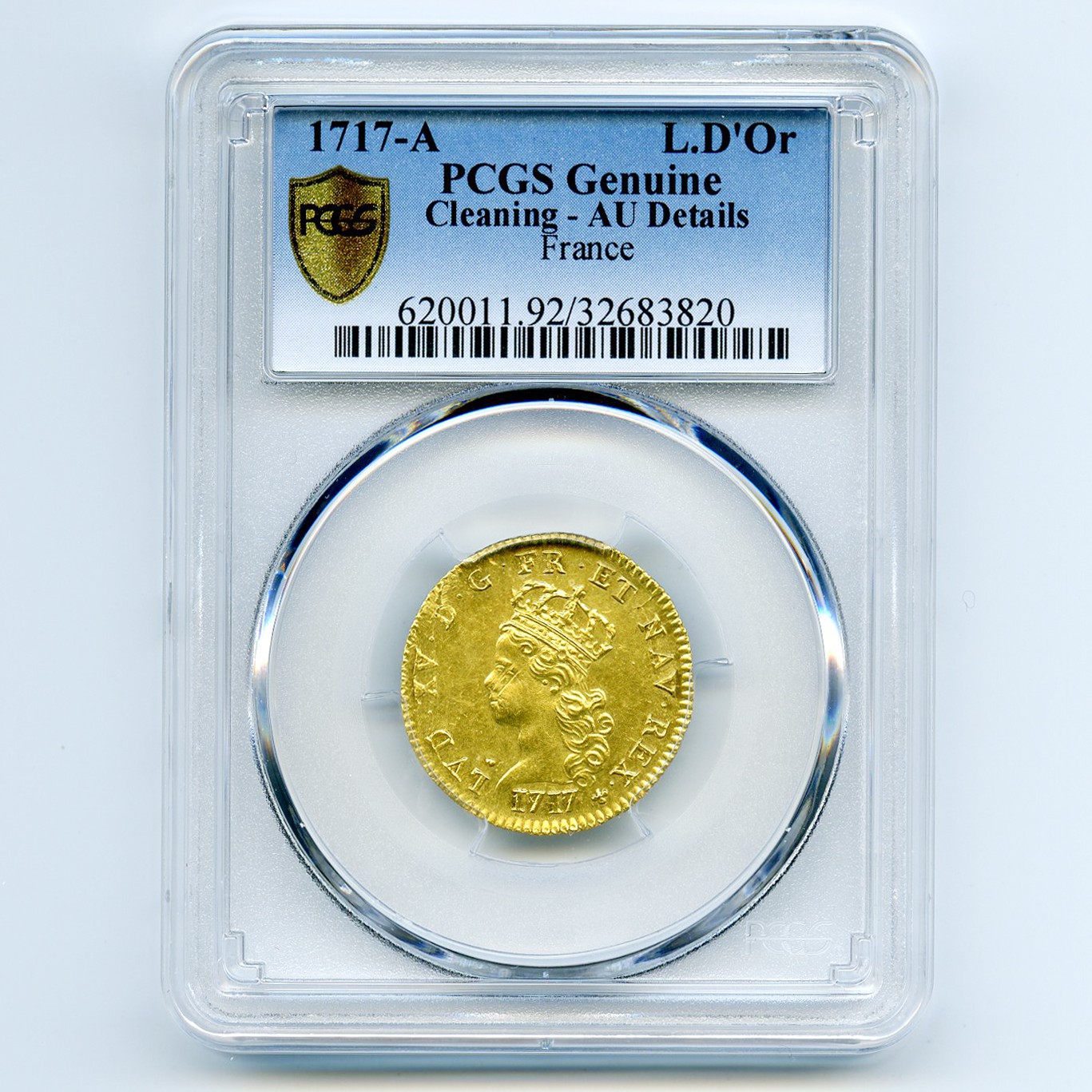 Louis XV - Demi-Louis d'or - 1717 A avers Louis XV - Demi-Louis d'or - 1717 A avers