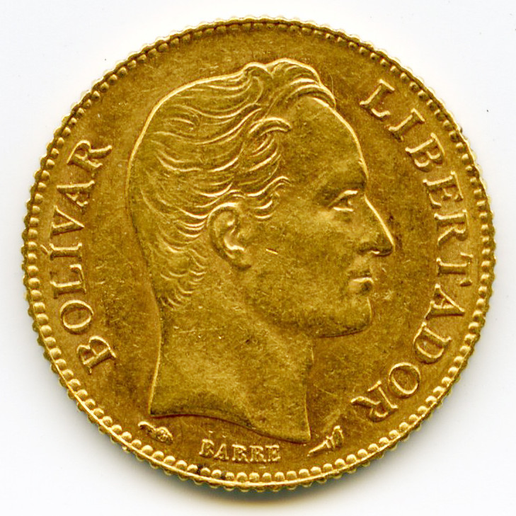 Venezuela - 20 Bolivares - 1910 avers Venezuela - 20 Bolivares - 1910 avers