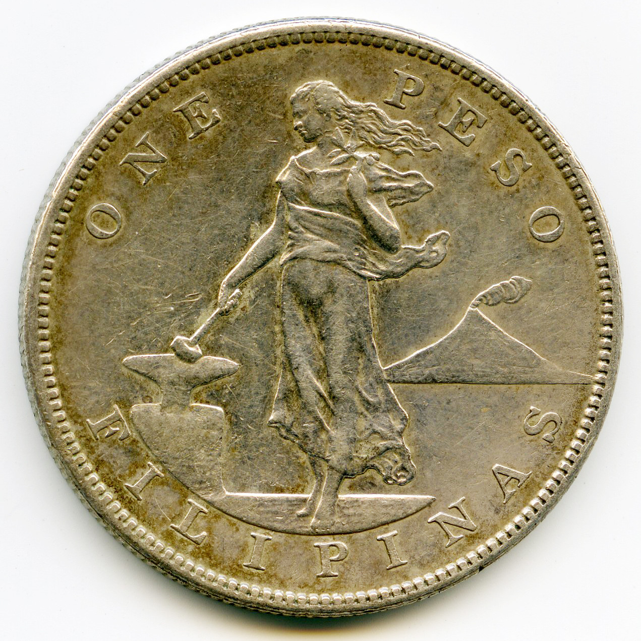 Philippines - 1 Peso - 1904 S avers