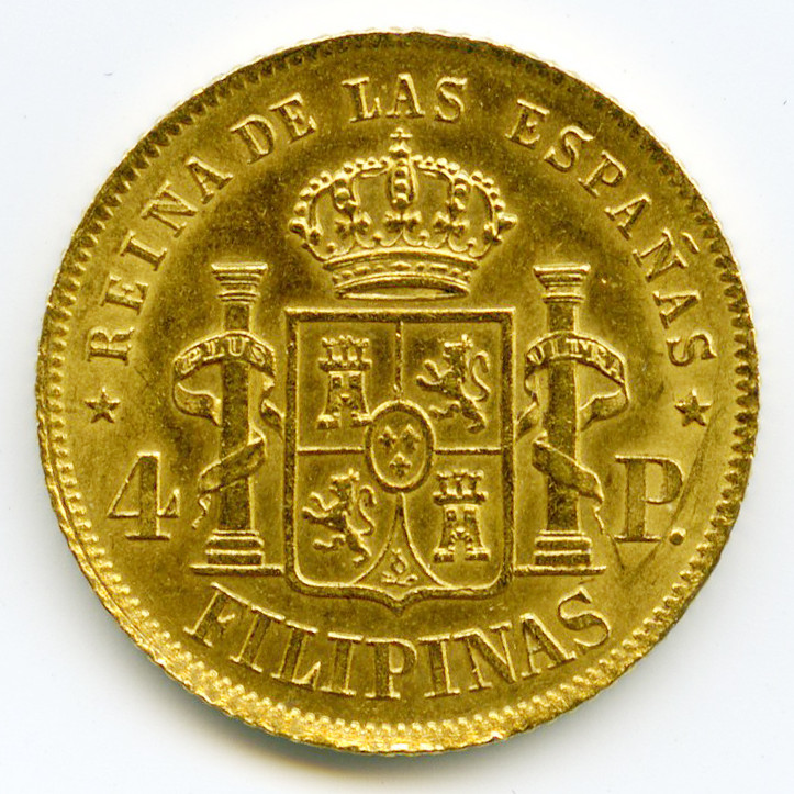 Philippines - 4 Pesos - 1868 revers