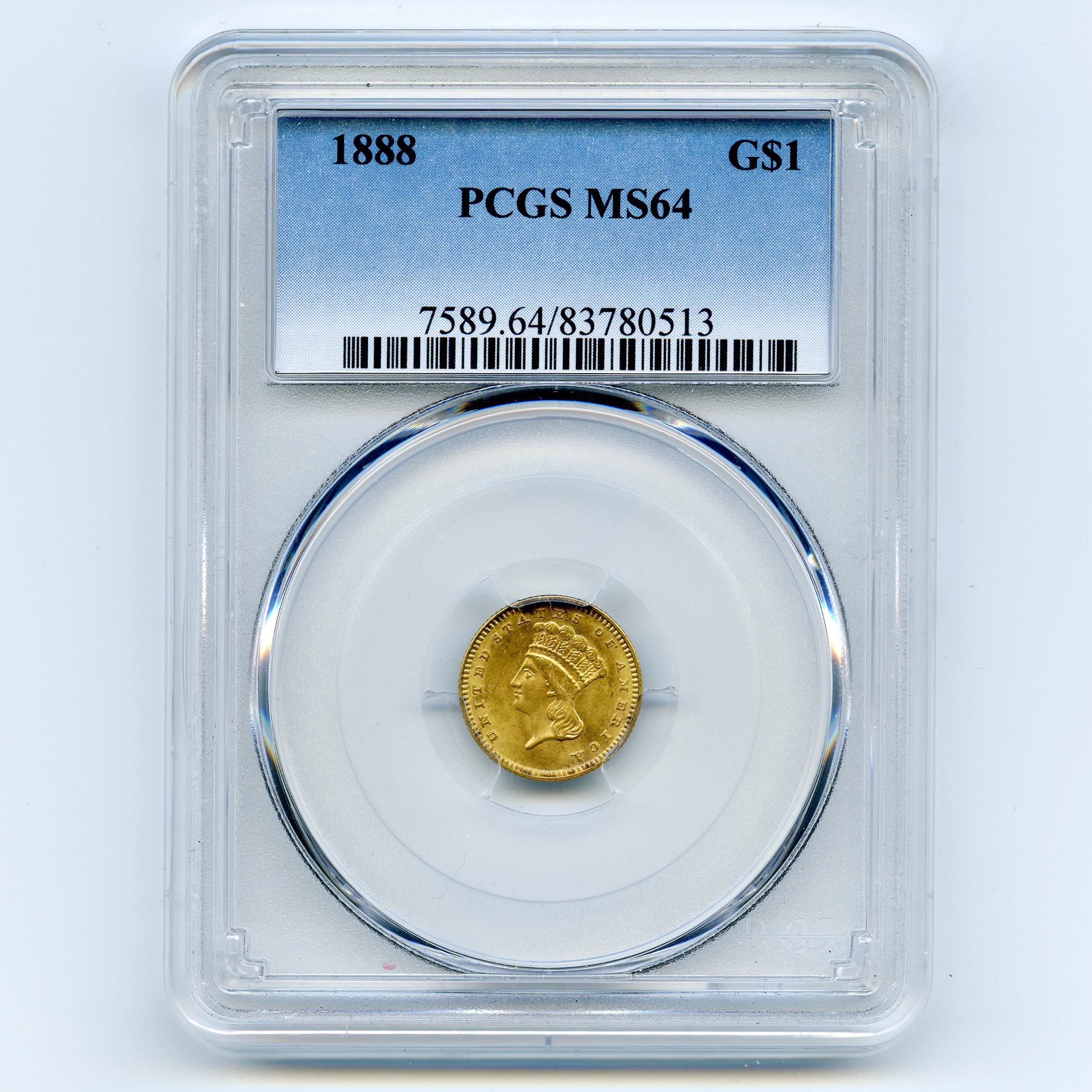 USA - 1 Dollar - 1888 avers USA - 1 Dollar - 1888 avers