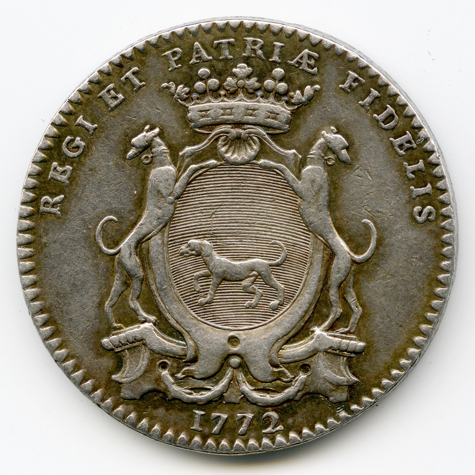 Jeton - Guillaume Raviot - 1772 avers Jeton - Guillaume Raviot - 1772 avers