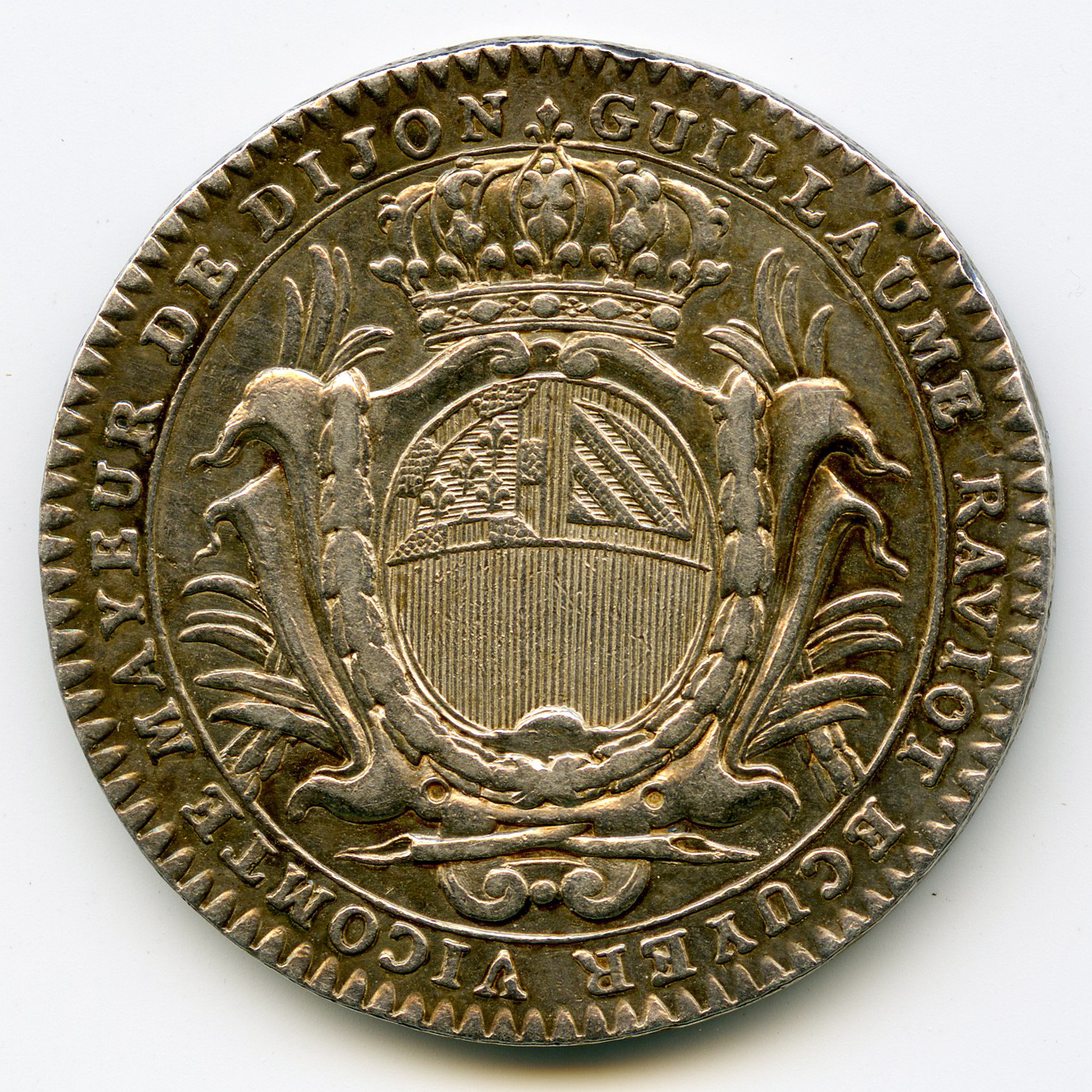 Jeton - Guillaume Raviot - 1772 revers Jeton - Guillaume Raviot - 1772 revers