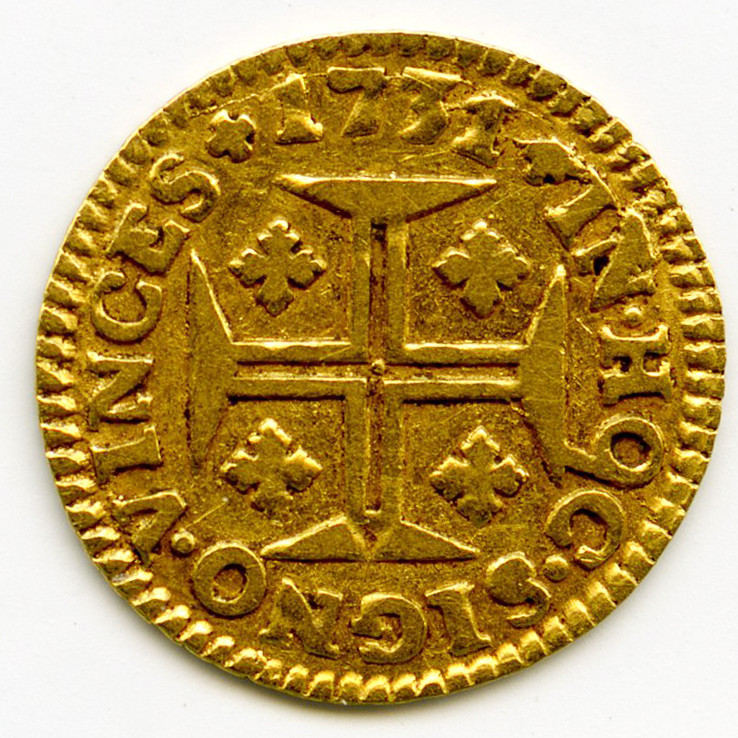 Portugal - 400 Reis - 1731 revers Portugal - 400 Reis - 1731 revers