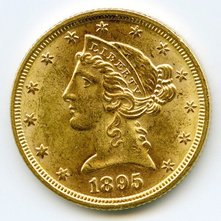 USA - 5 Dollars - 1895 avers