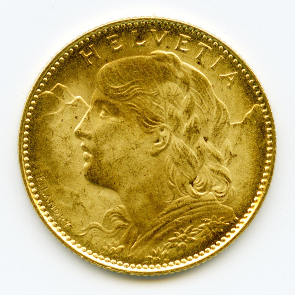 Suisse - 10 Francs - 1922 B avers