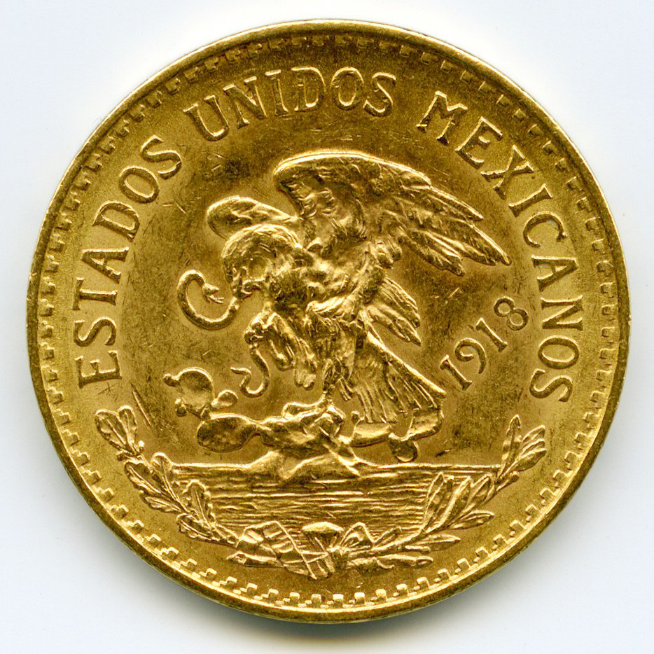 Mexique - 20 Pesos - 1918 avers