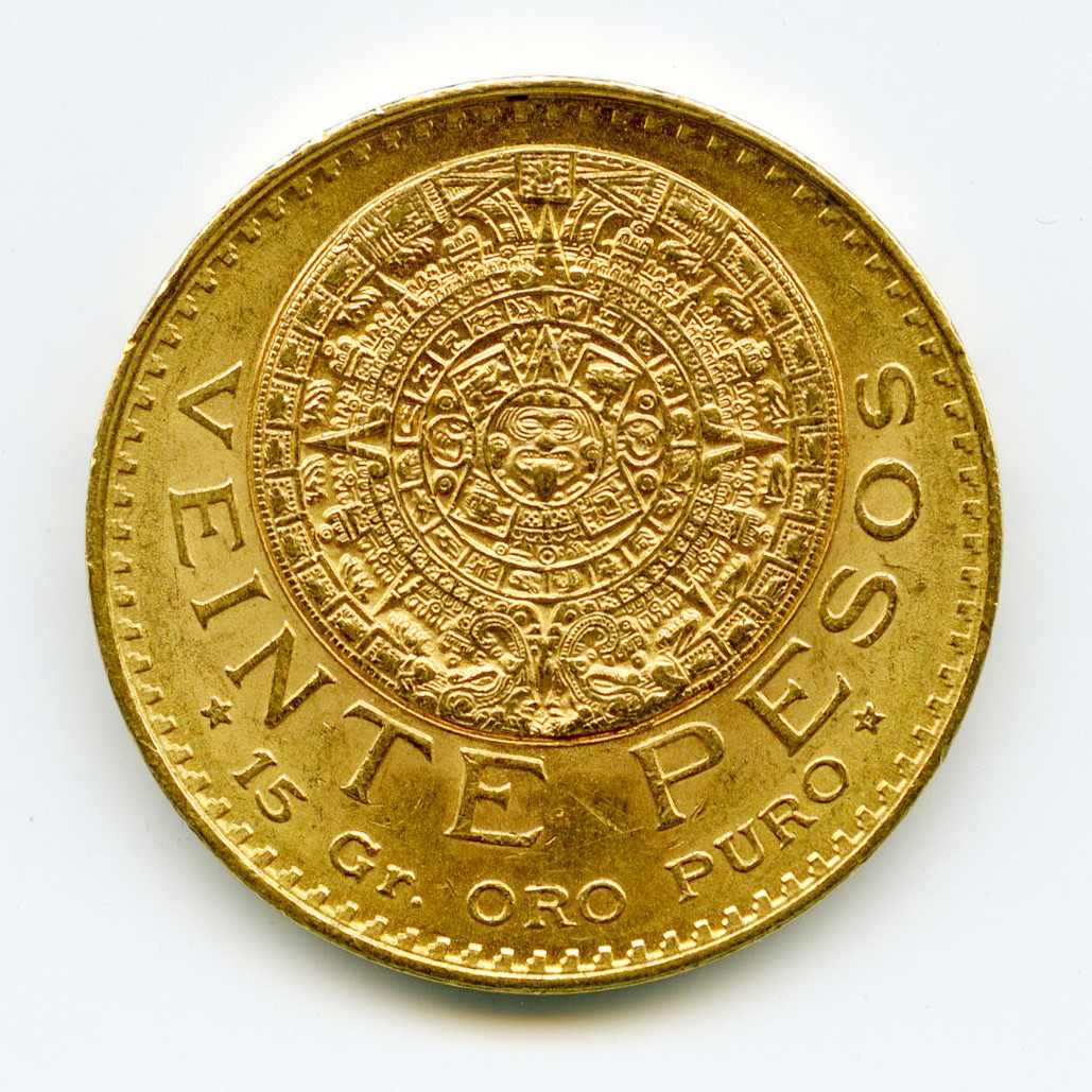 Mexique - 20 Pesos - 1918 revers Mexique - 20 Pesos - 1918 revers