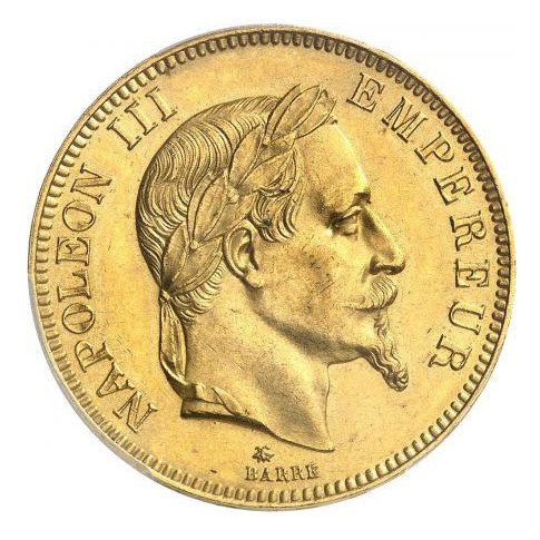 Napoléon III - 100 Francs - 1868 A avers
