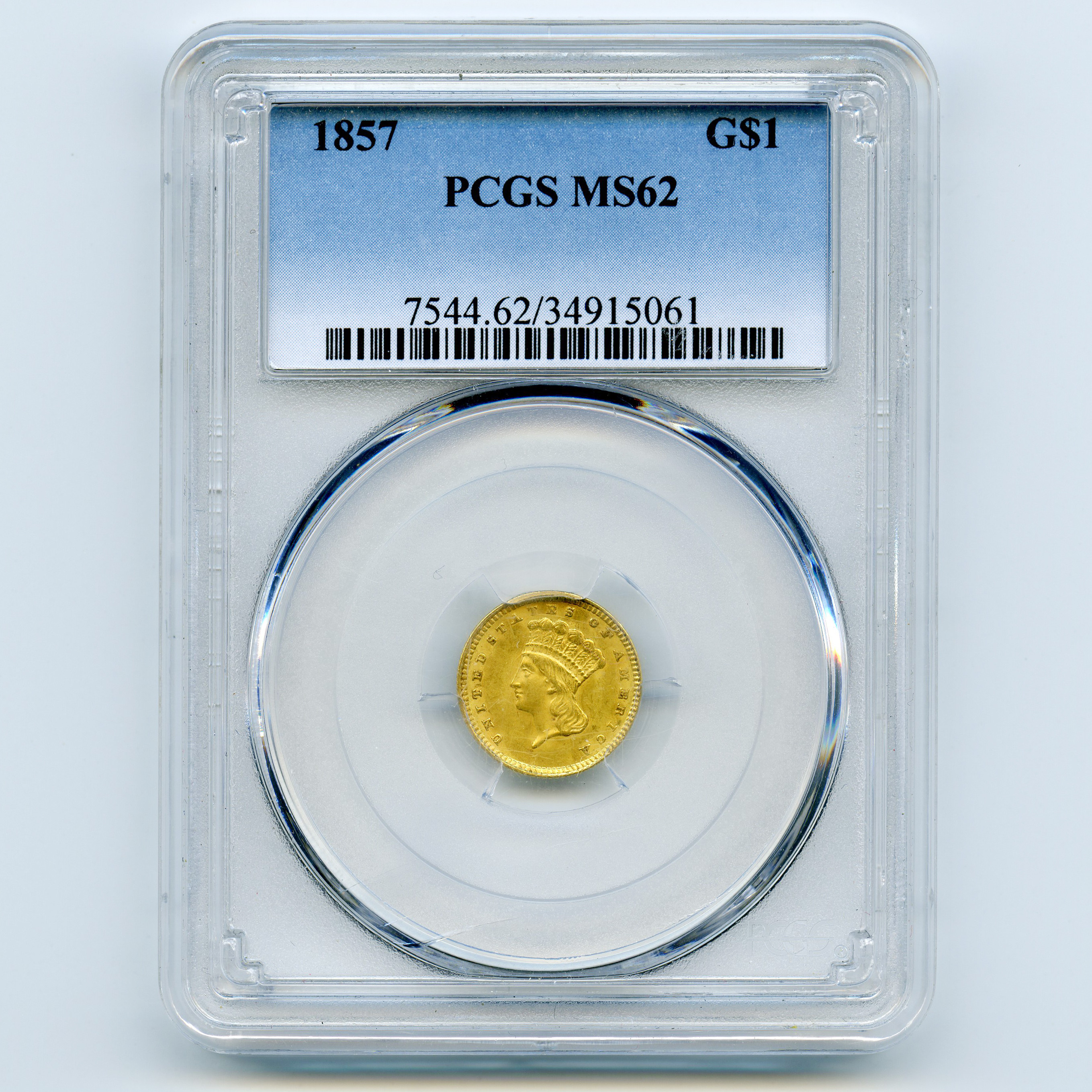 USA - 1 Dollar - 1857 avers