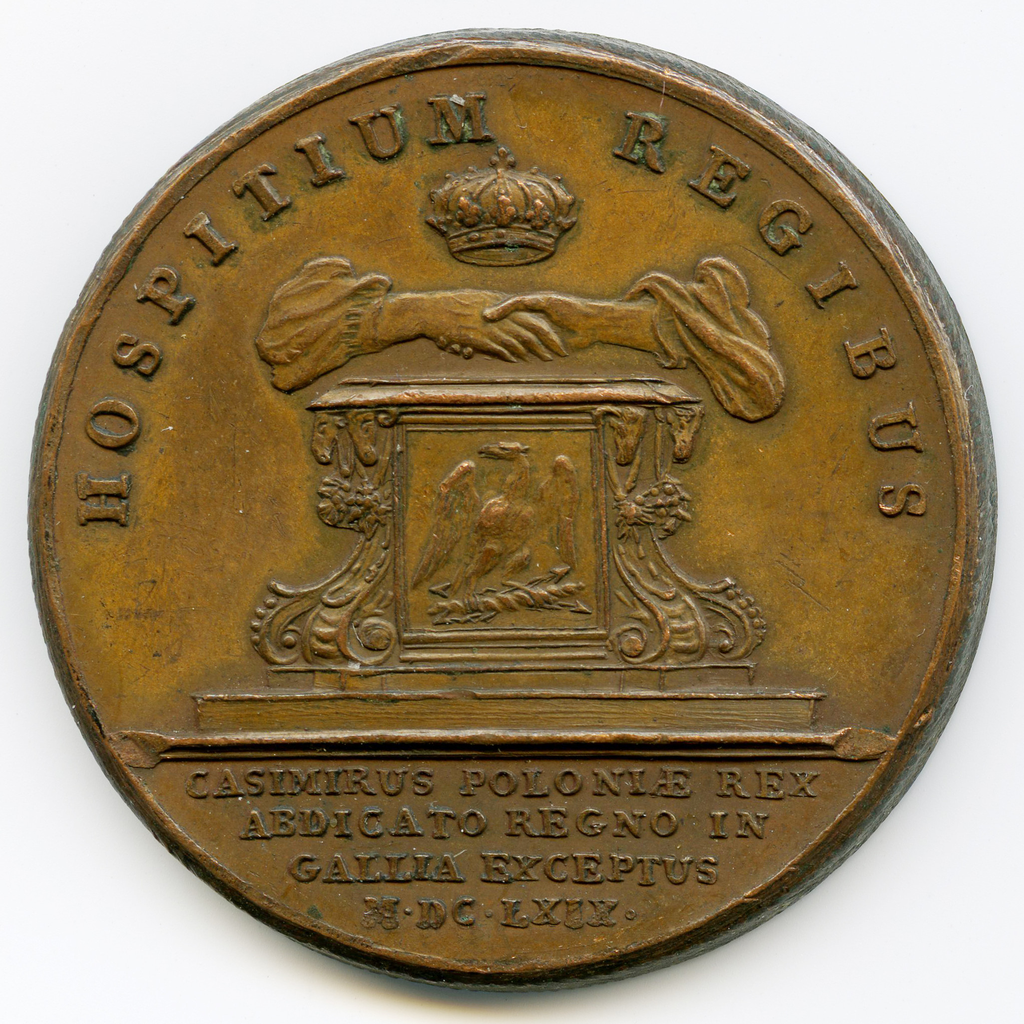 Louis XIV - Médaille bronze - 1669 revers