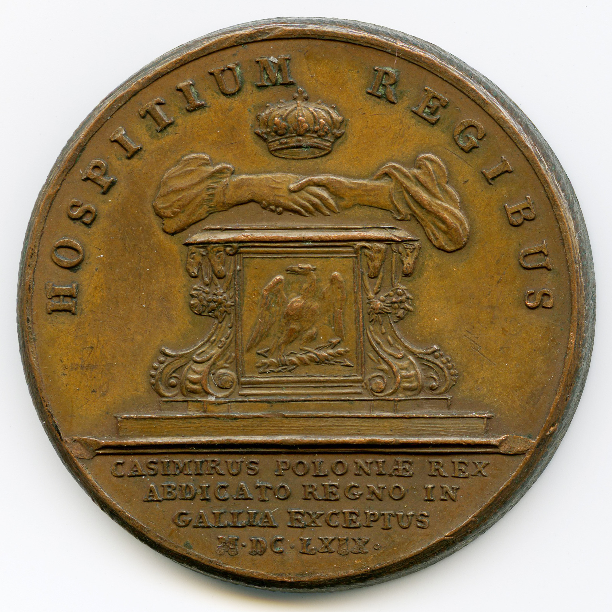 Louis XIV - Médaille bronze - 1669 revers Louis XIV - Médaille bronze - 1669 revers