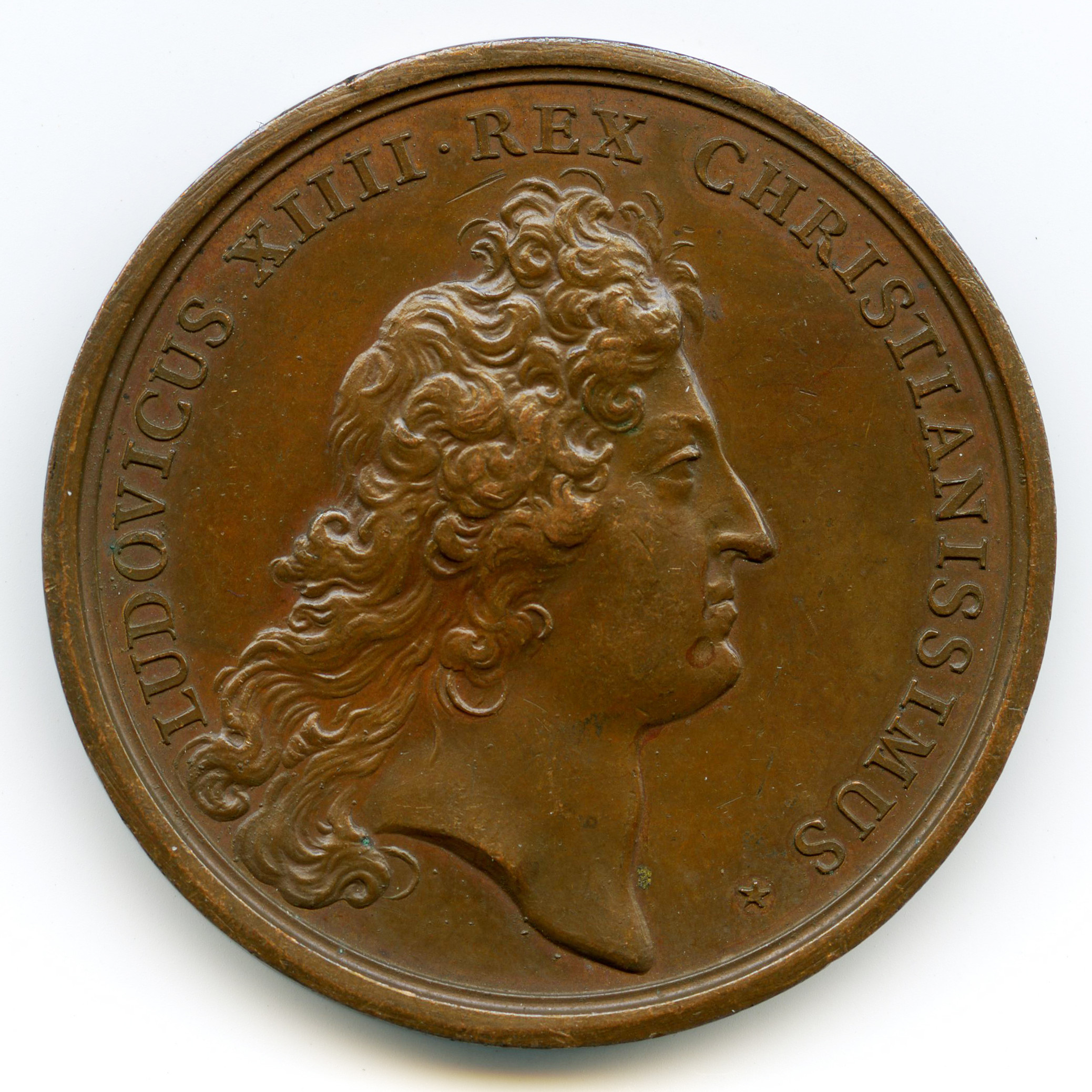 Louis XIV - Médaille bronze - 1670 avers