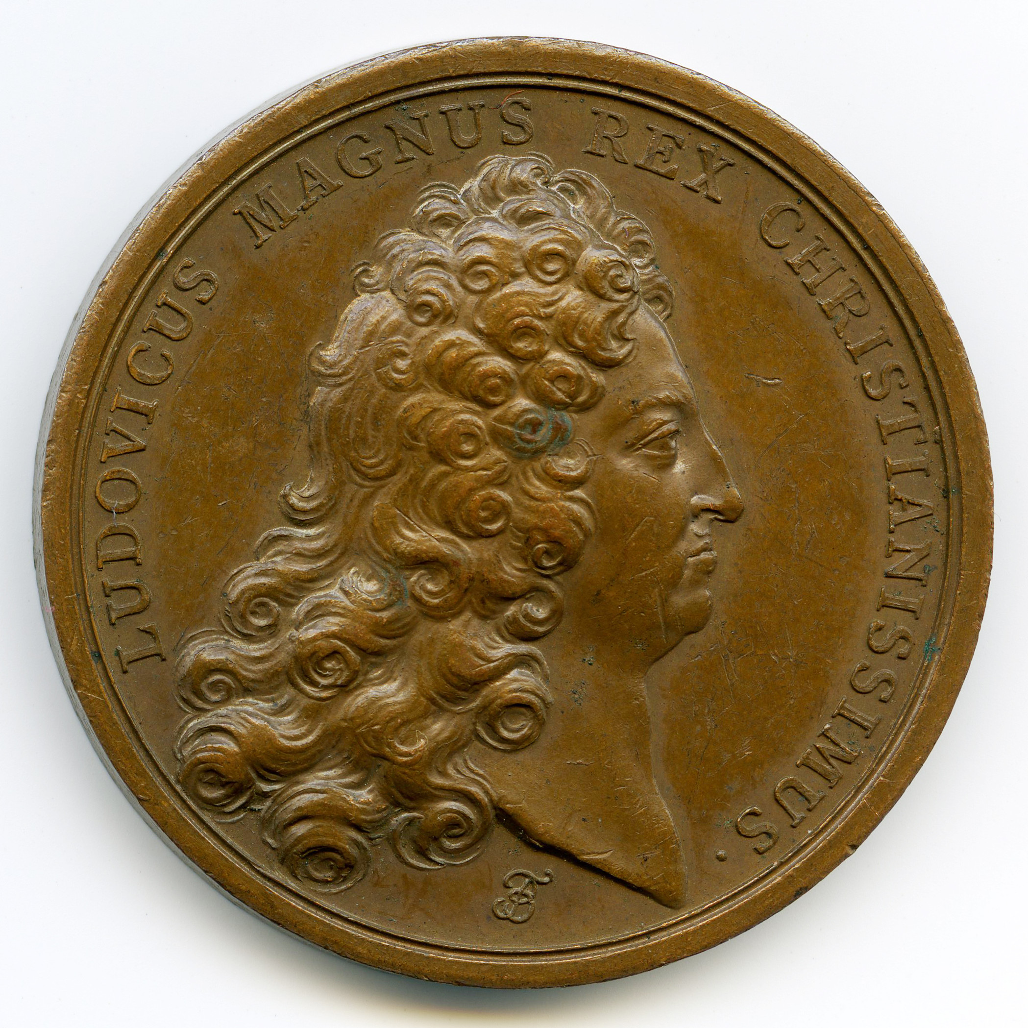 Louis XIV - Médaille bronze - 1673 avers