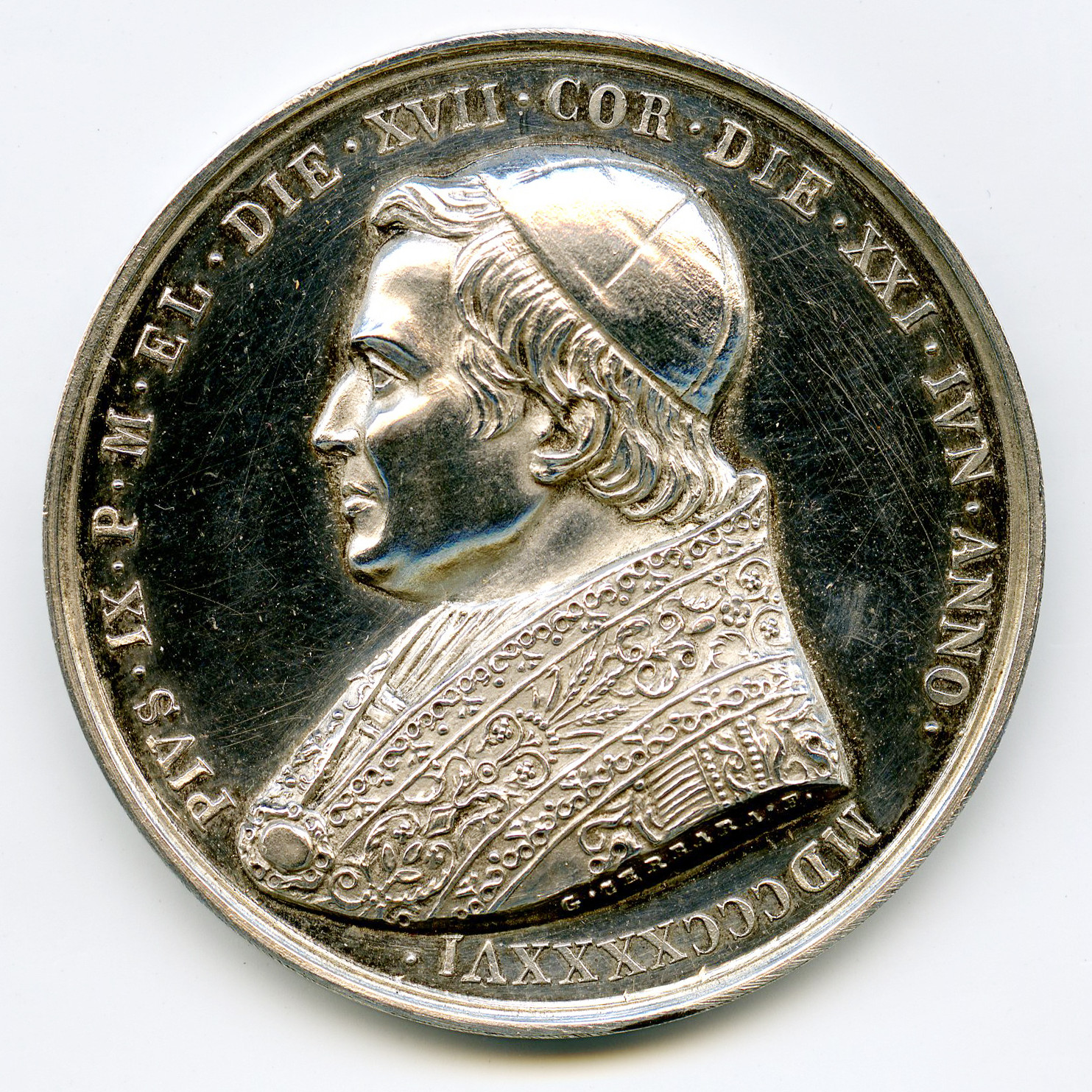 Italie - Vatican - Médaille Pie IX avers Italie - Vatican - Médaille Pie IX avers