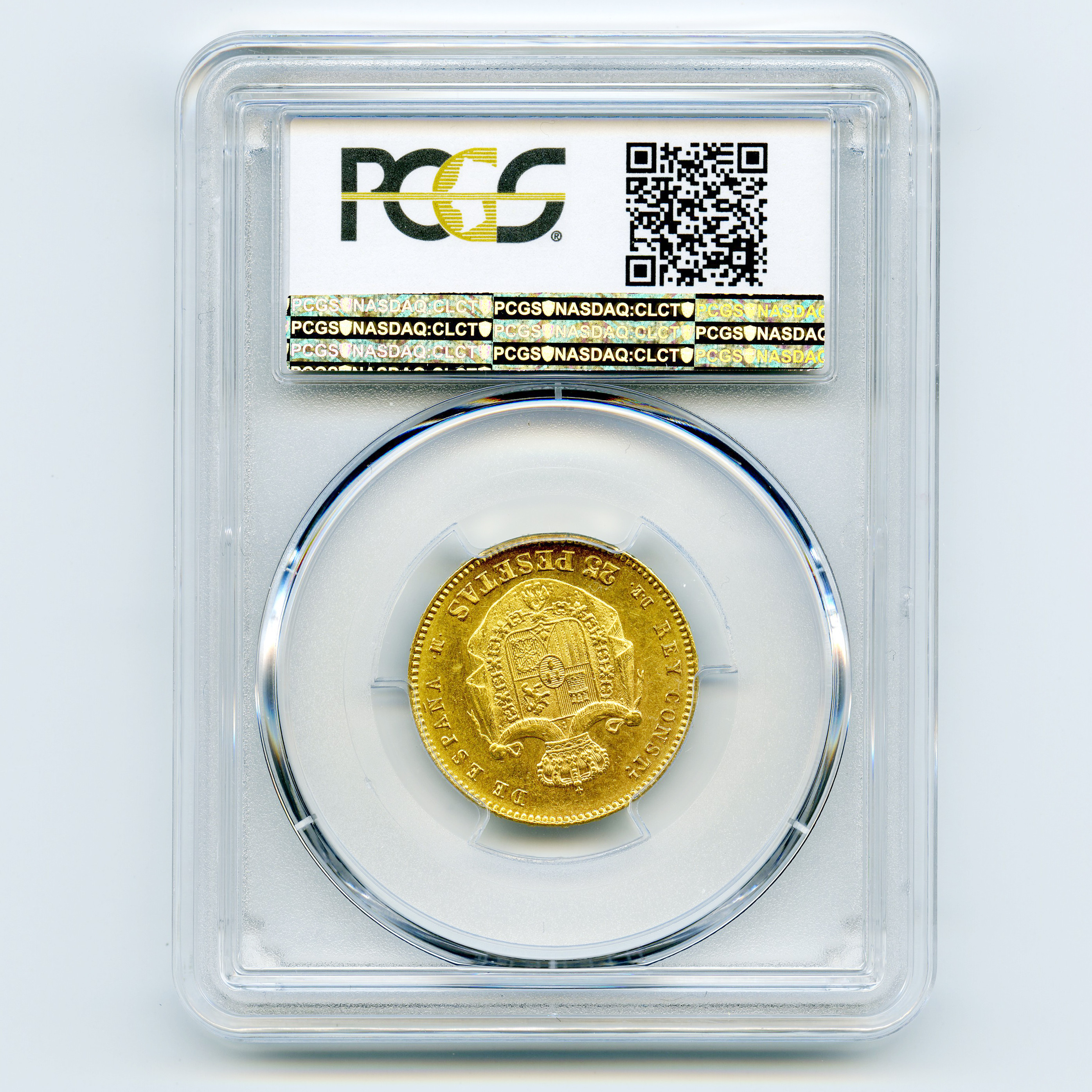ESPAGNE - 25 PESETAS - 1877 DE M revers ESPAGNE - 25 PESETAS - 1877 DE M revers