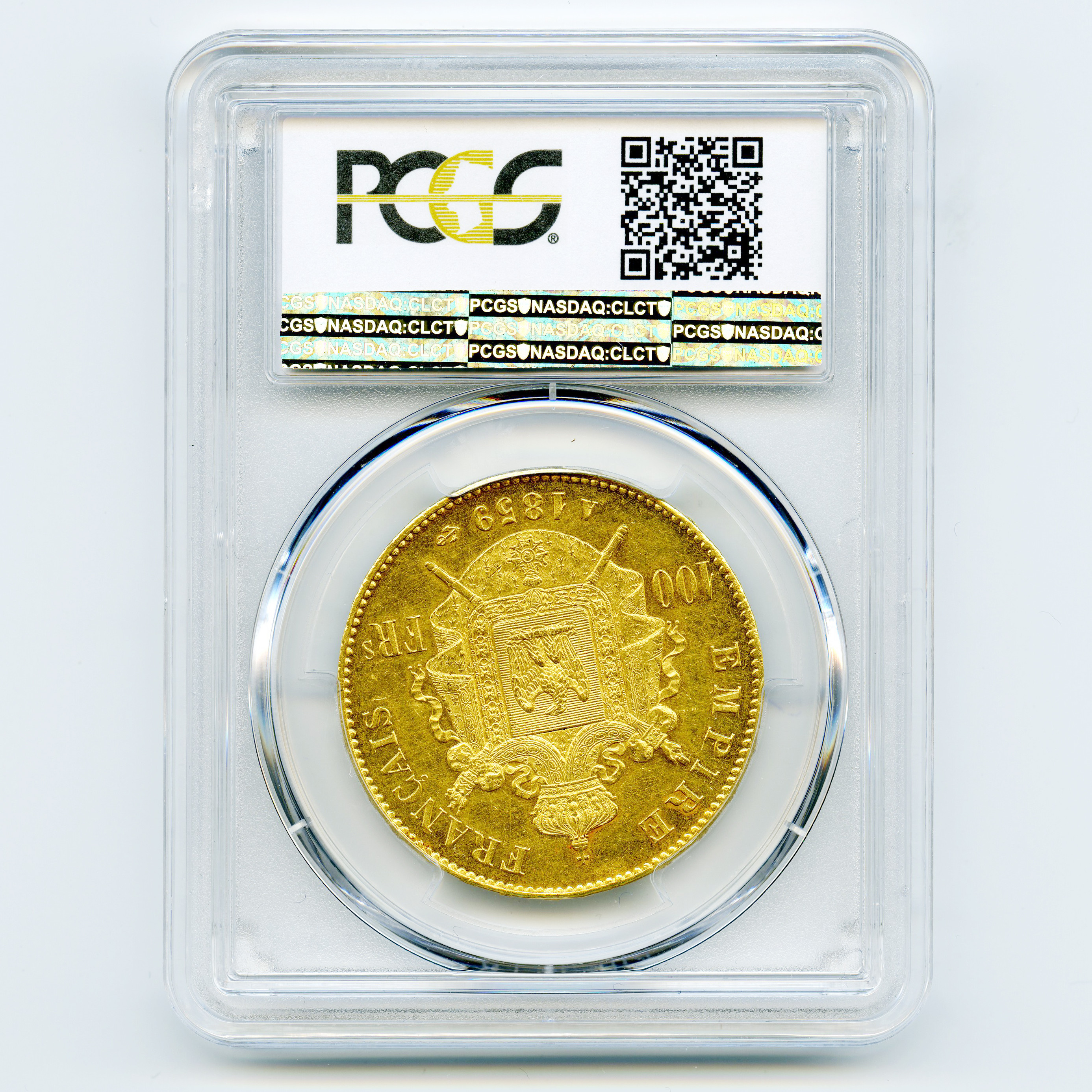 Napoléon III - 100 Francs - 1859 A revers Napoléon III - 100 Francs - 1859 A revers