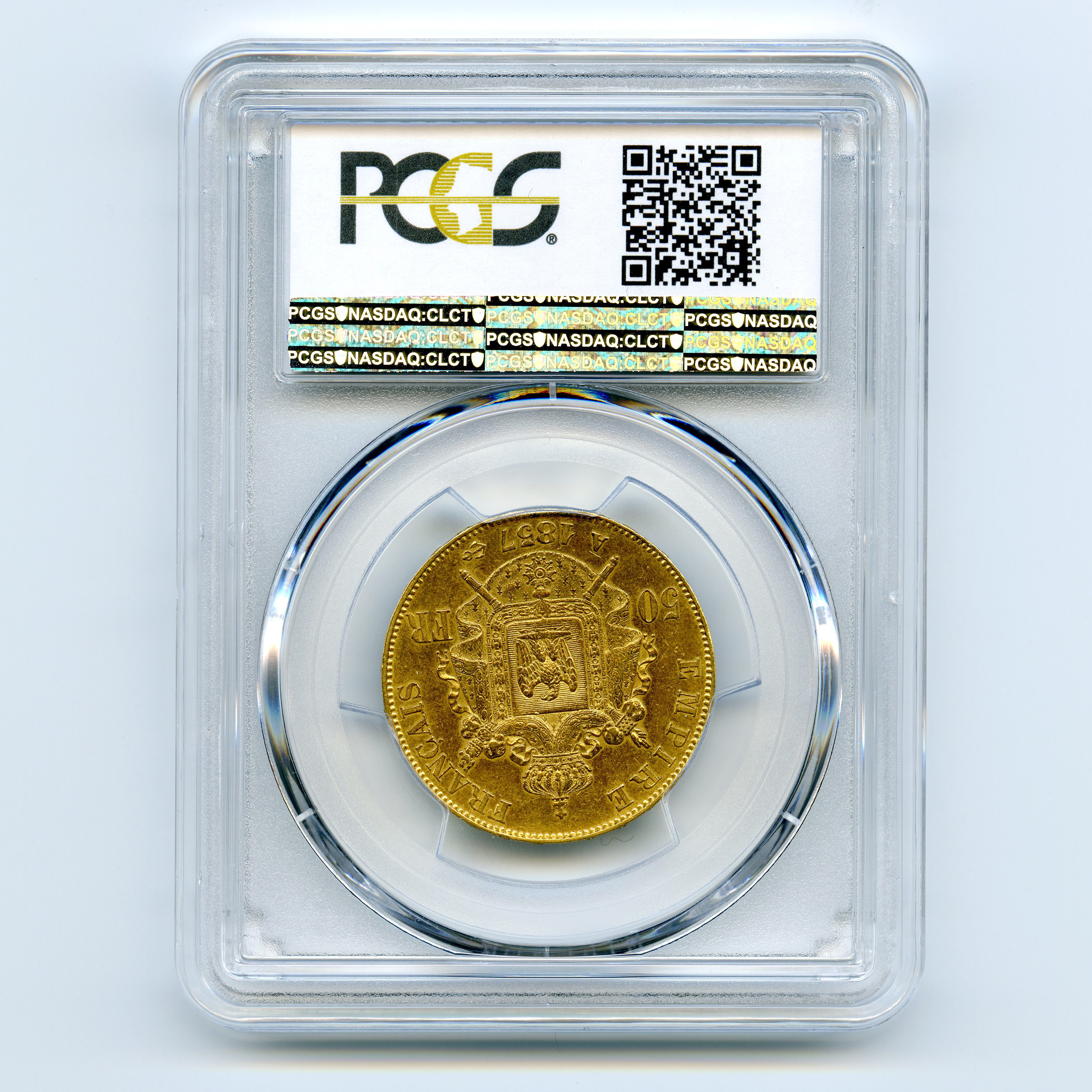 Napoléon III - 50 Francs - 1857 A revers Napoléon III - 50 Francs - 1857 A revers