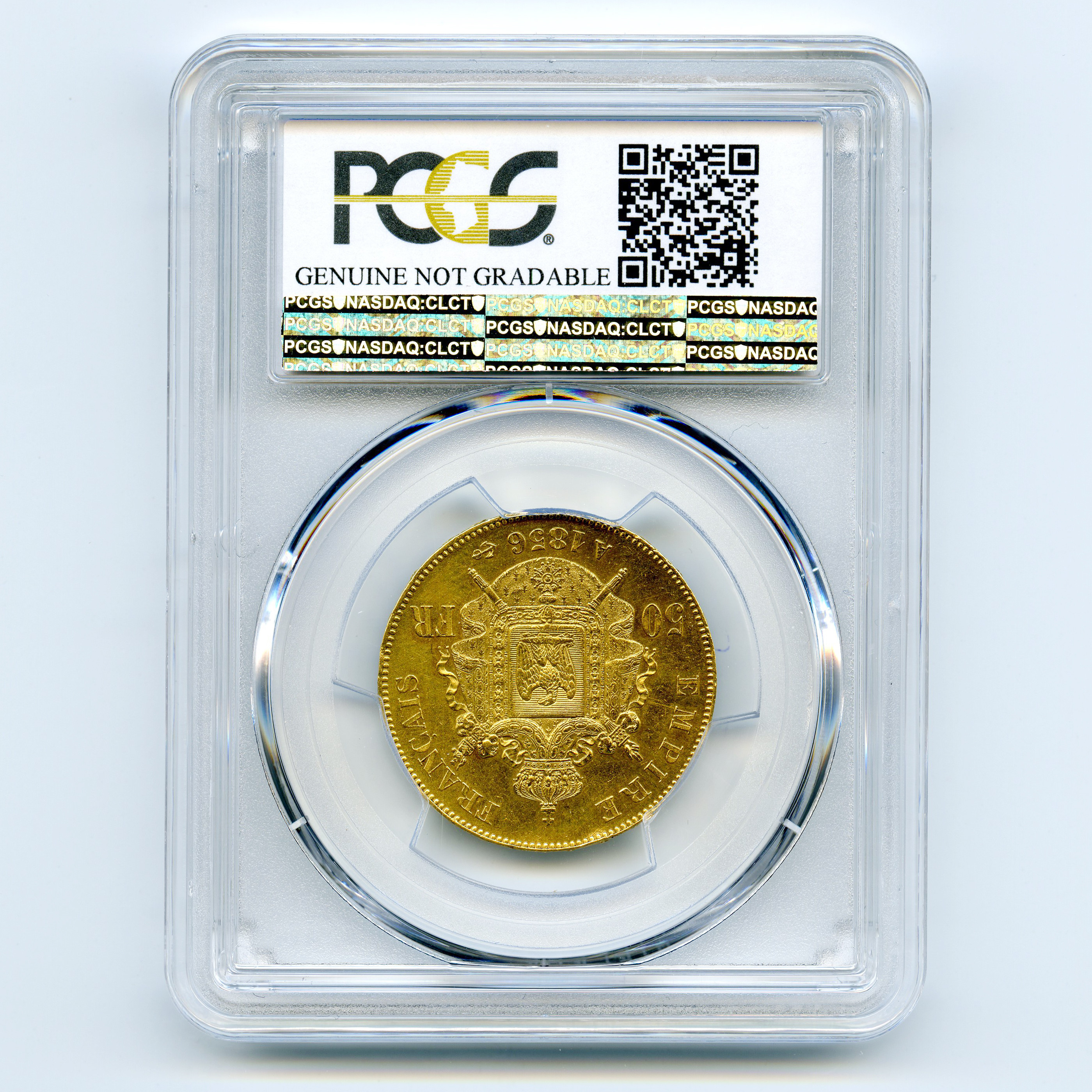 Napoléon III - 50 Francs - 1856 A revers Napoléon III - 50 Francs - 1856 A revers