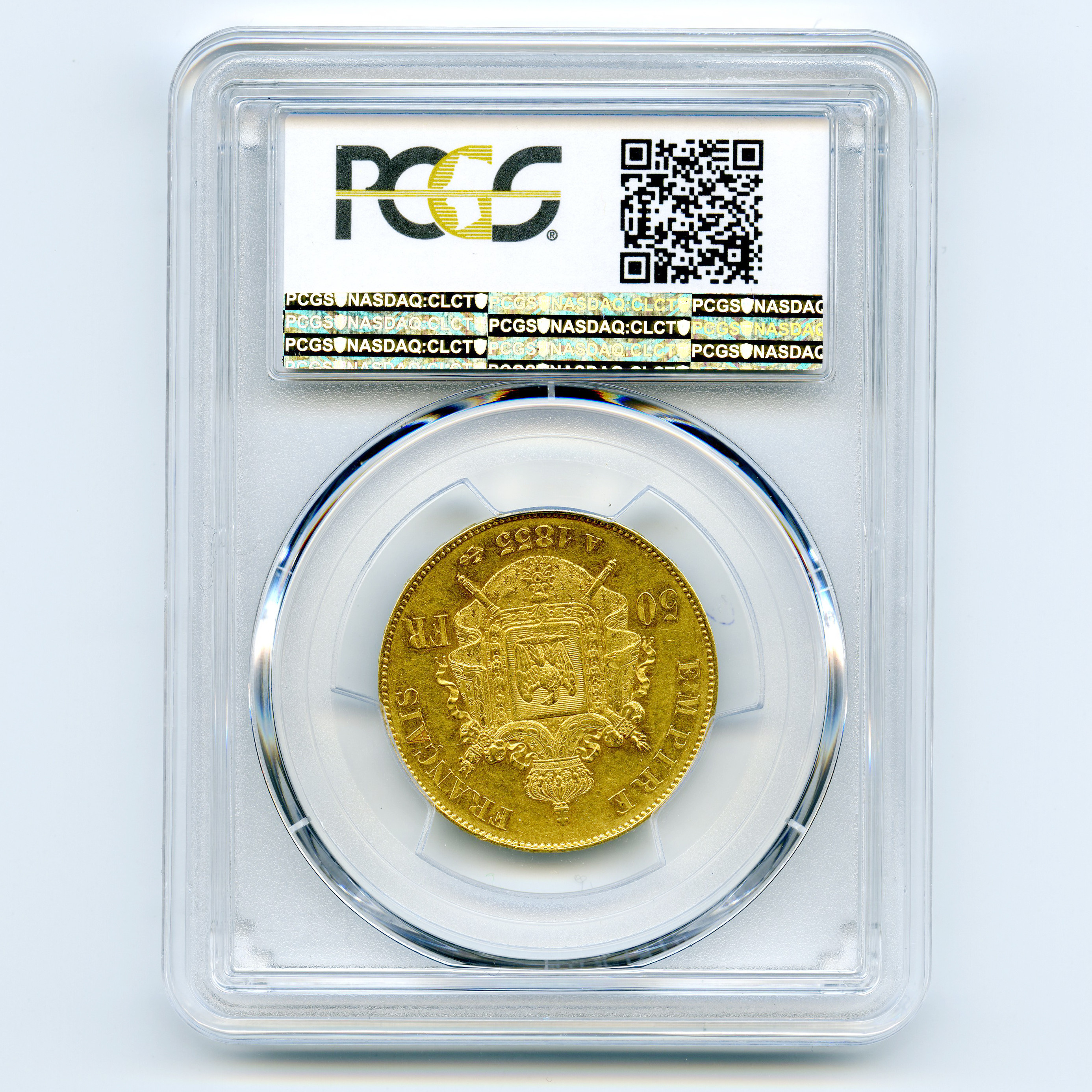 Napoléon III - 50 Francs - 1855 A revers Napoléon III - 50 Francs - 1855 A revers