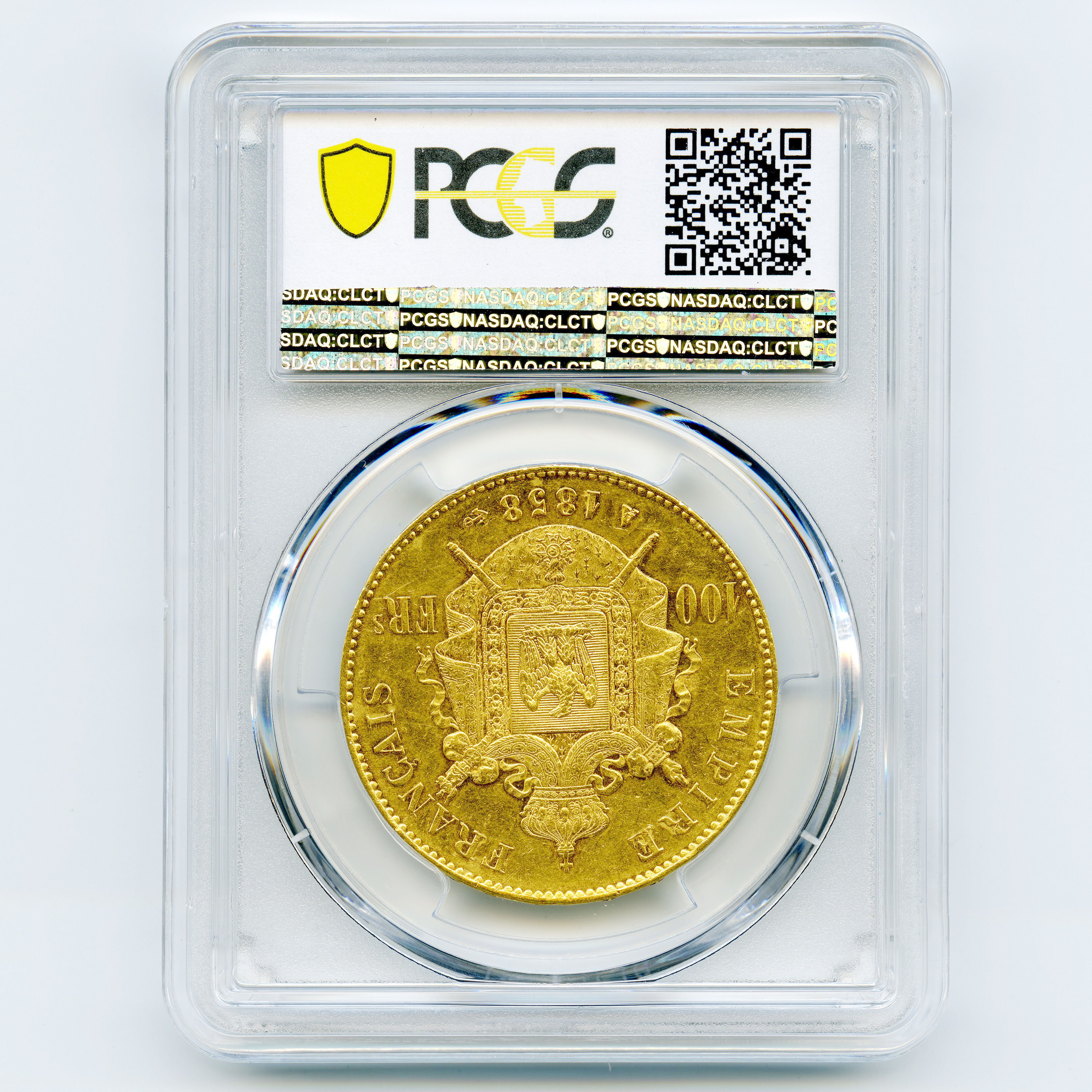 Napoléon III - 100 Francs - 1858 A revers Napoléon III - 100 Francs - 1858 A revers