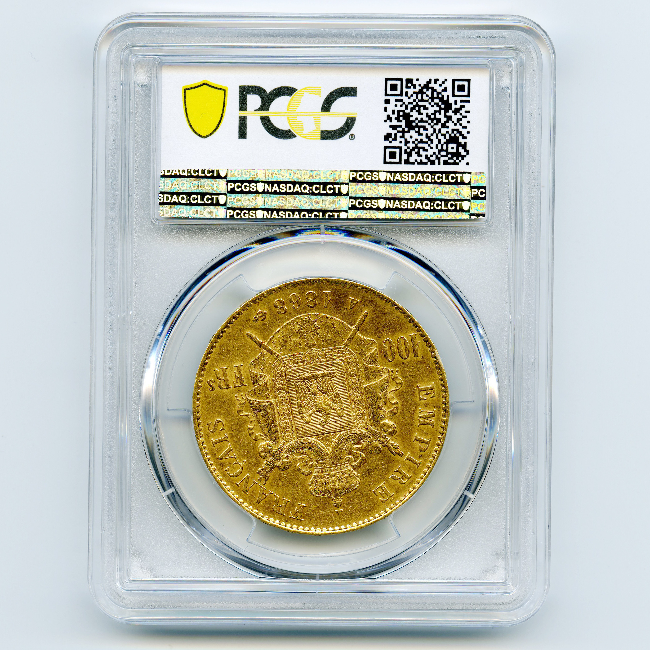 Napoléon III - 100 Francs - 1868 A revers Napoléon III - 100 Francs - 1868 A revers