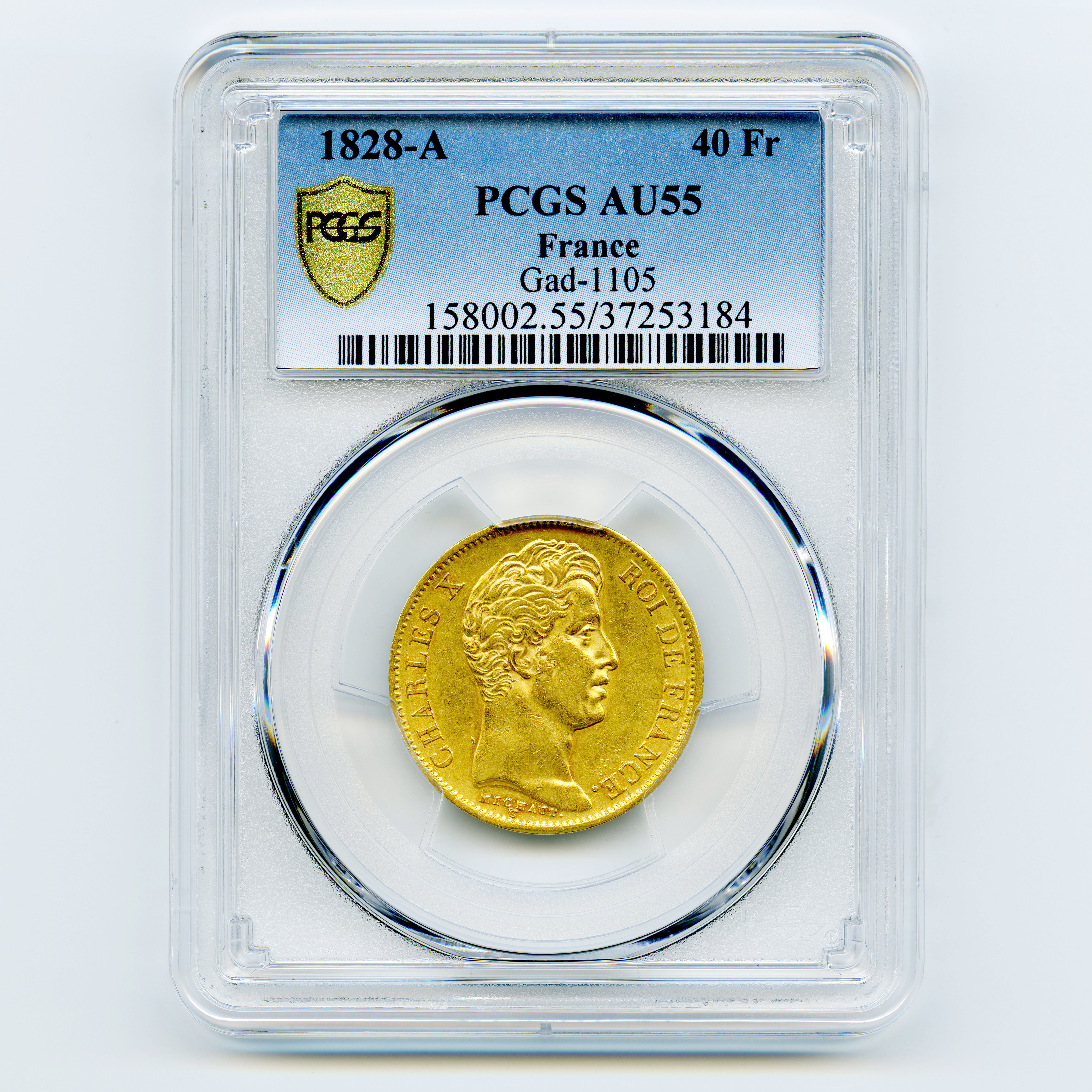 Charles X - 40 Francs - 1828 A avers Charles X - 40 Francs - 1828 A avers