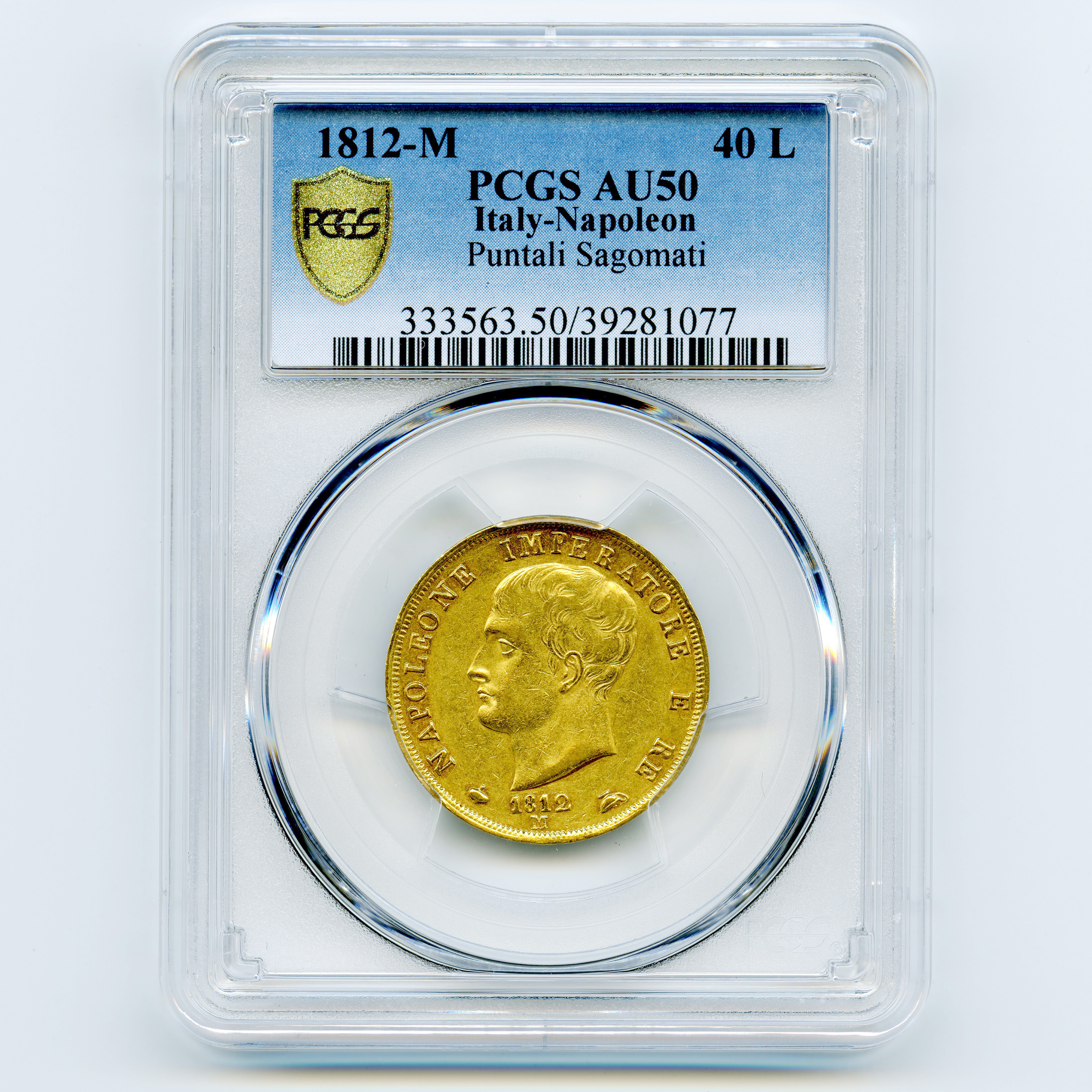 Italie - 40 Lire - 1812 M avers Italie - 40 Lire - 1812 M avers