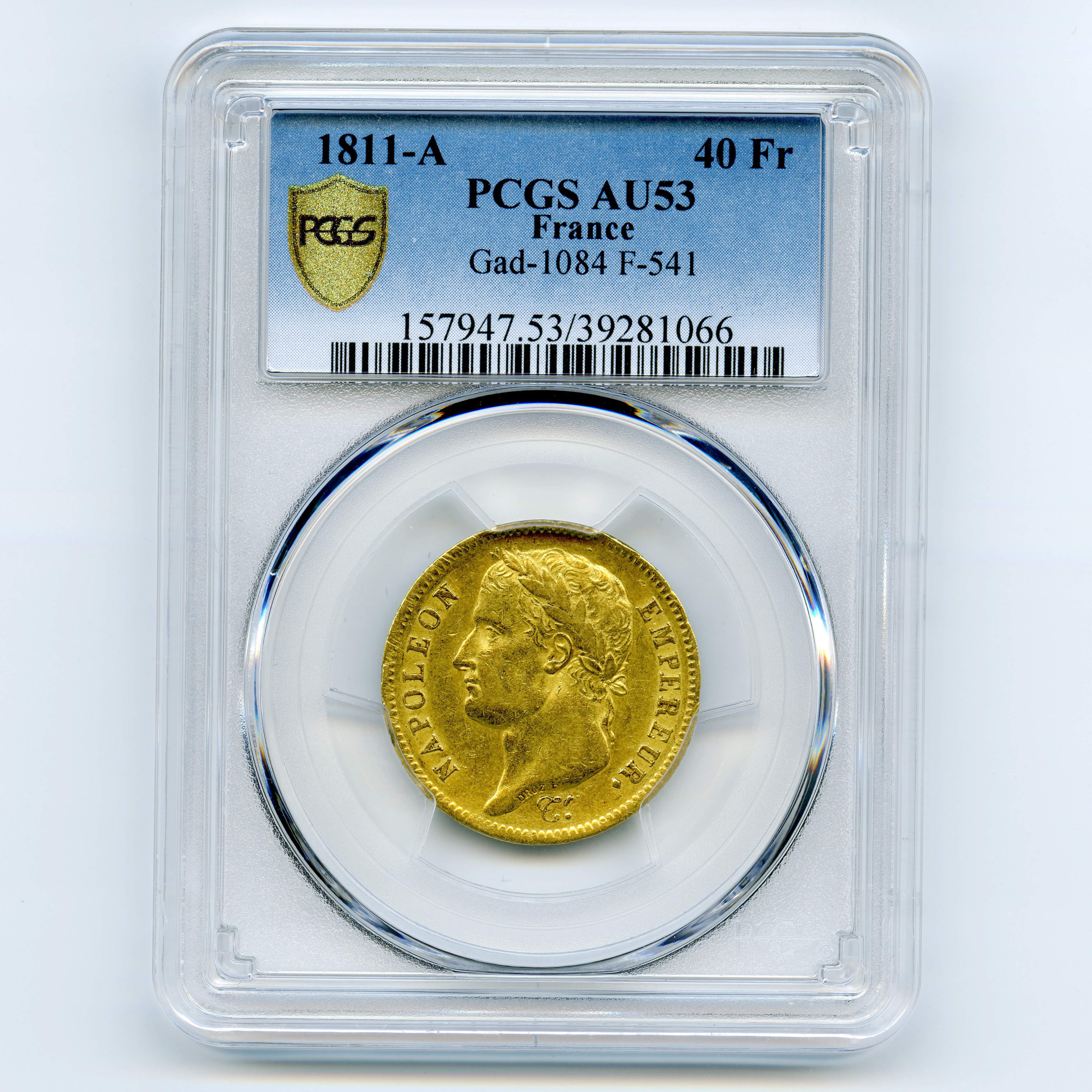Napoléon Ier - 40 Francs - 1811 A avers Napoléon Ier - 40 Francs - 1811 A avers